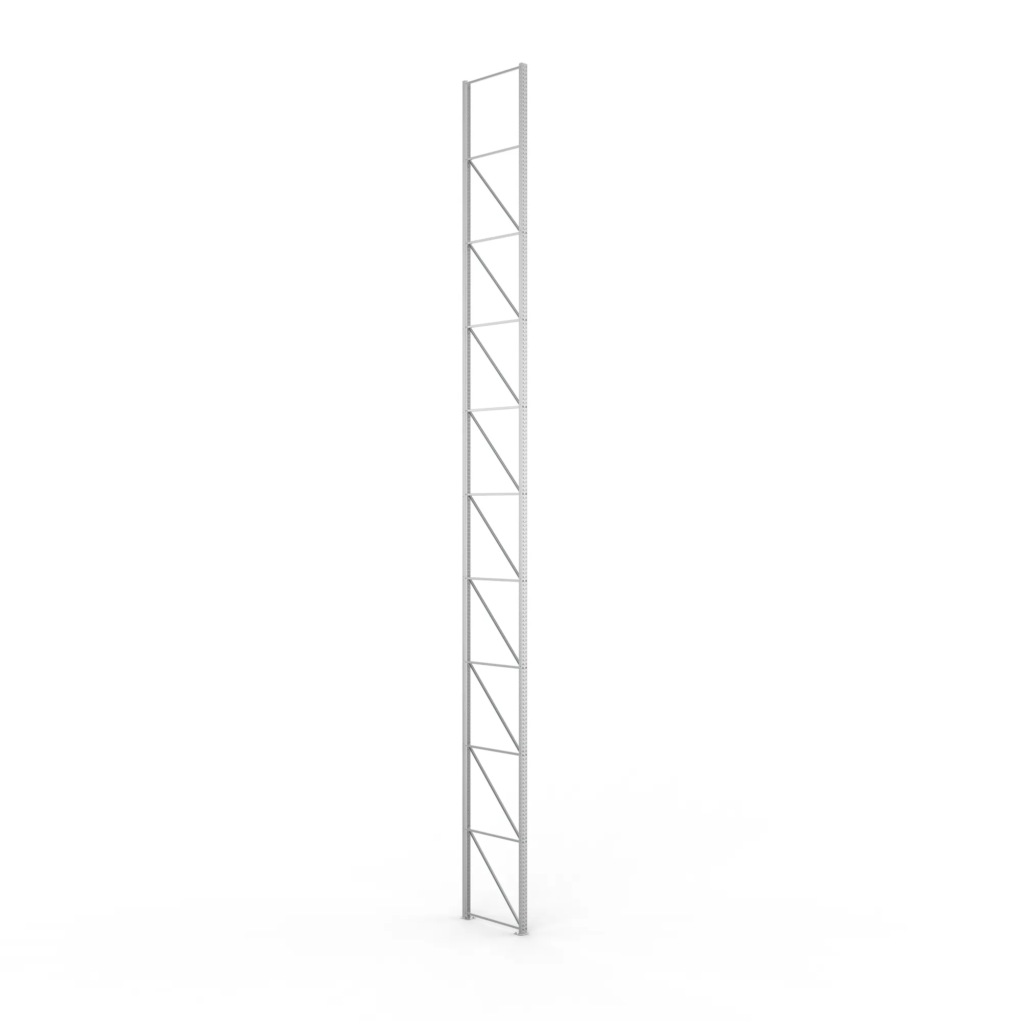 META MULTIPAL, Ständerrahmen, 11.000 x 1100 mm, 100/20, verzinkt – Ansicht in Blickhöhe