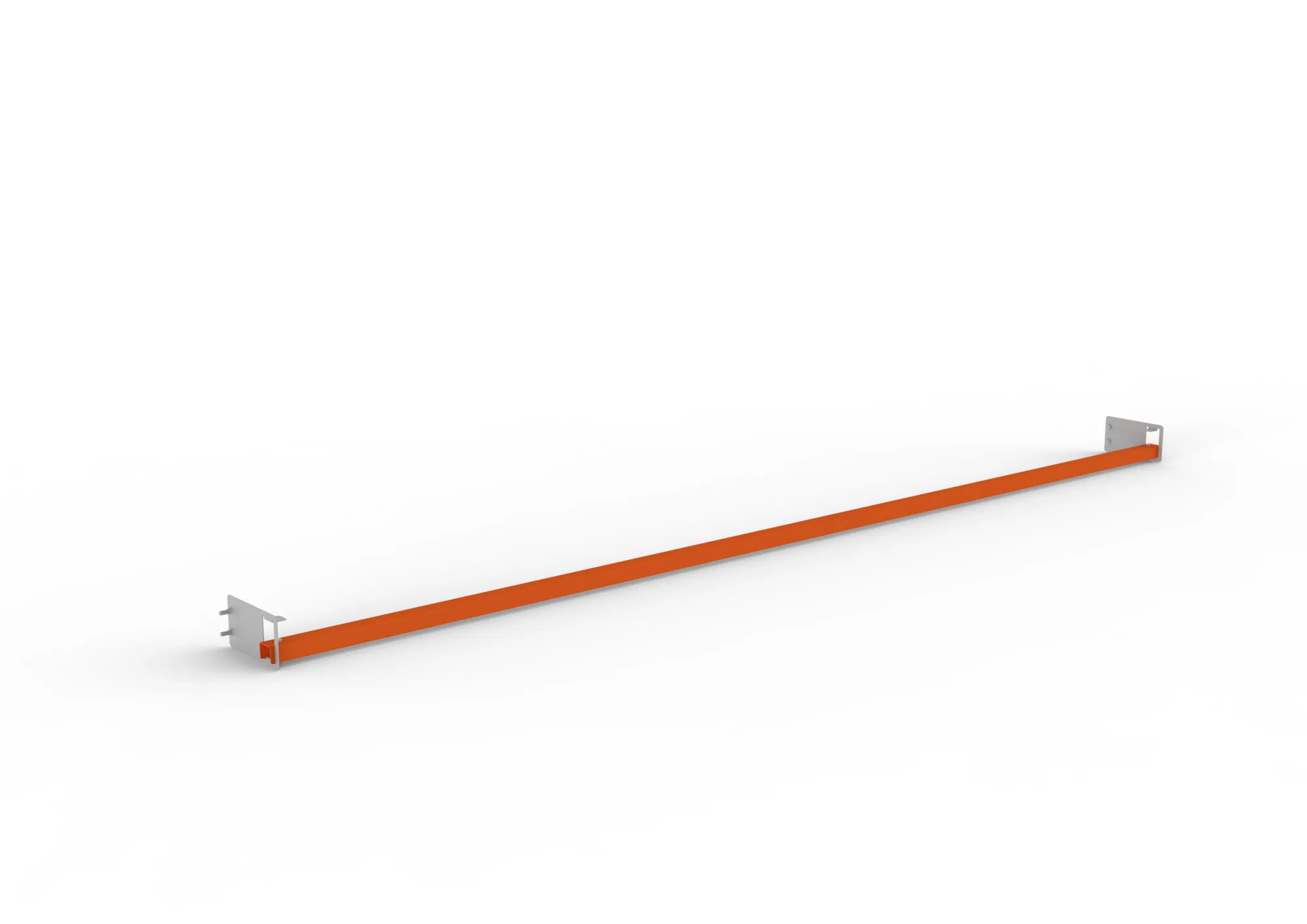 META MULTIPAL, Durchschubsicherung light, 3300 mm, LA 100 mm, RAL 2001 – Ansicht in Blickhöhe