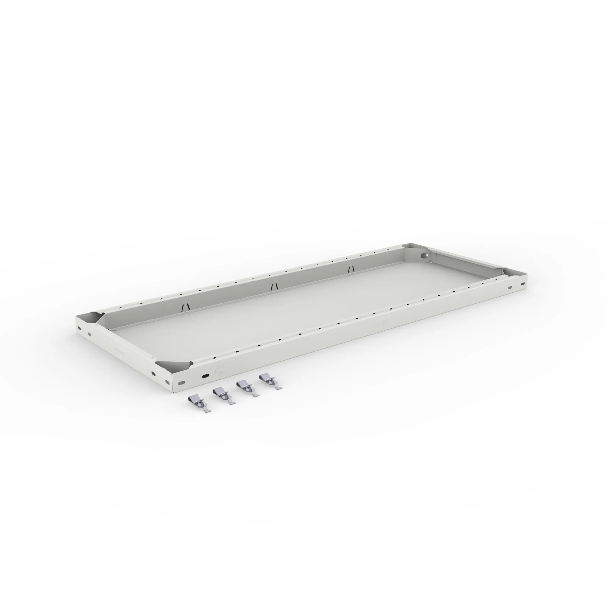 META CLIP, Zusatz-Fachboden, 1000 x 400 mm, 150 kg, RAL 7035