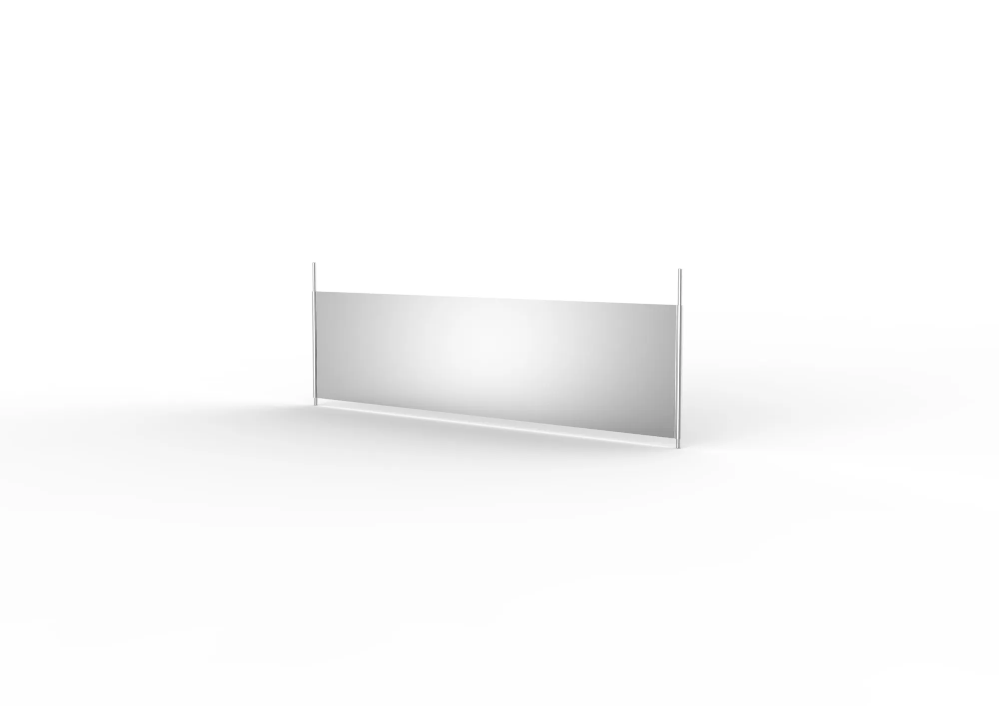 META CLIP, Fachteiler durchgehend, 200 x 600 mm, verzinkt, 10 Stück – Ansicht in Blickhöhe