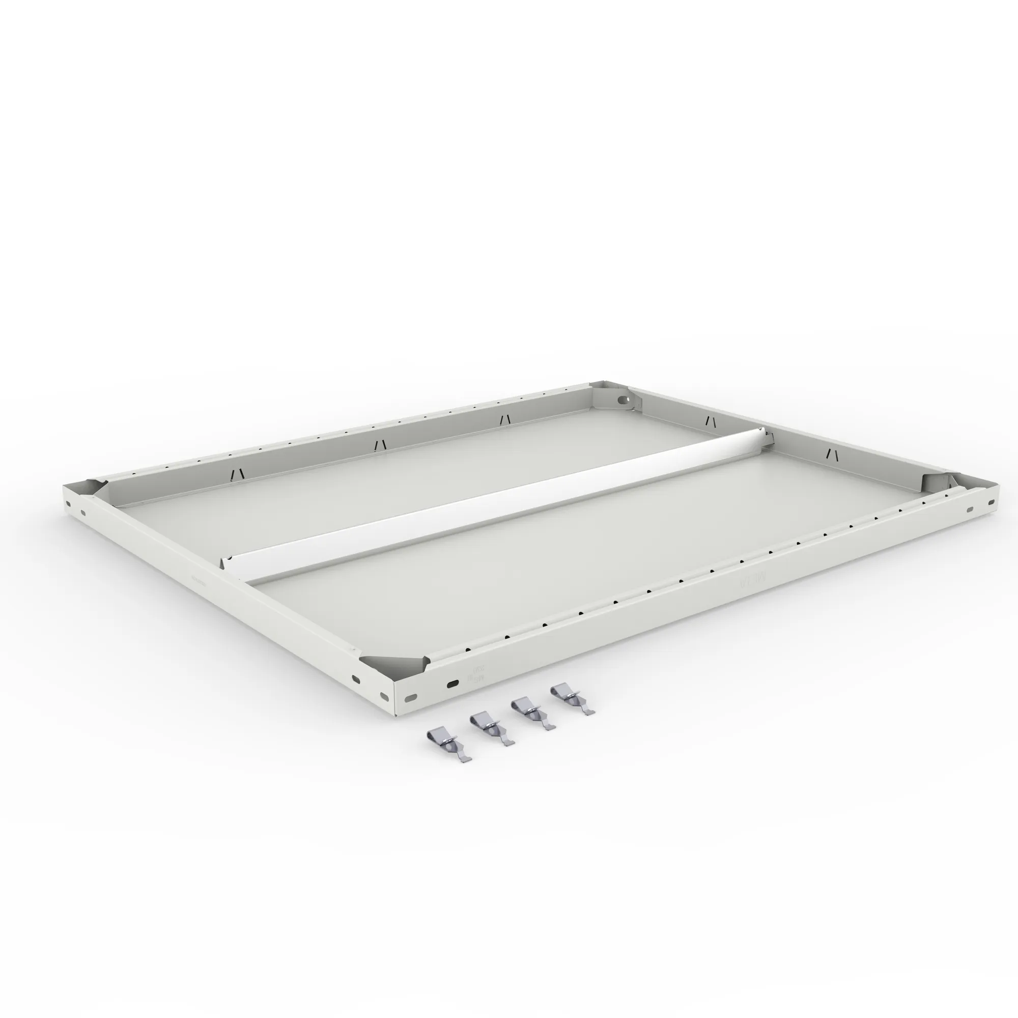 META CLIP, Zusatz-Fachboden, 1000 x 800 mm, 330 kg, RAL 7035