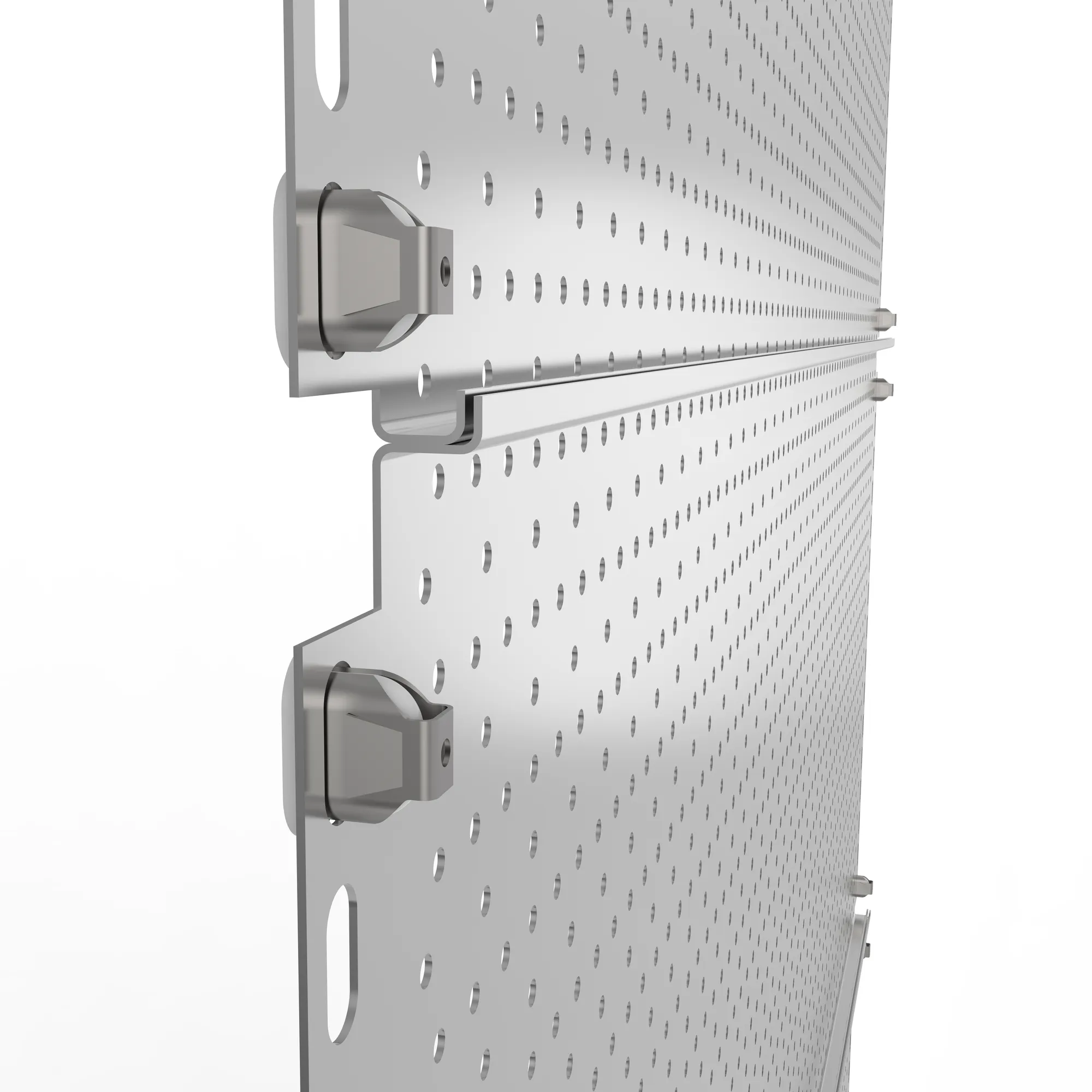 META CLIP, Euroloch-Rückwand, 2000 x 1000 mm, verzinkt – Detailansicht