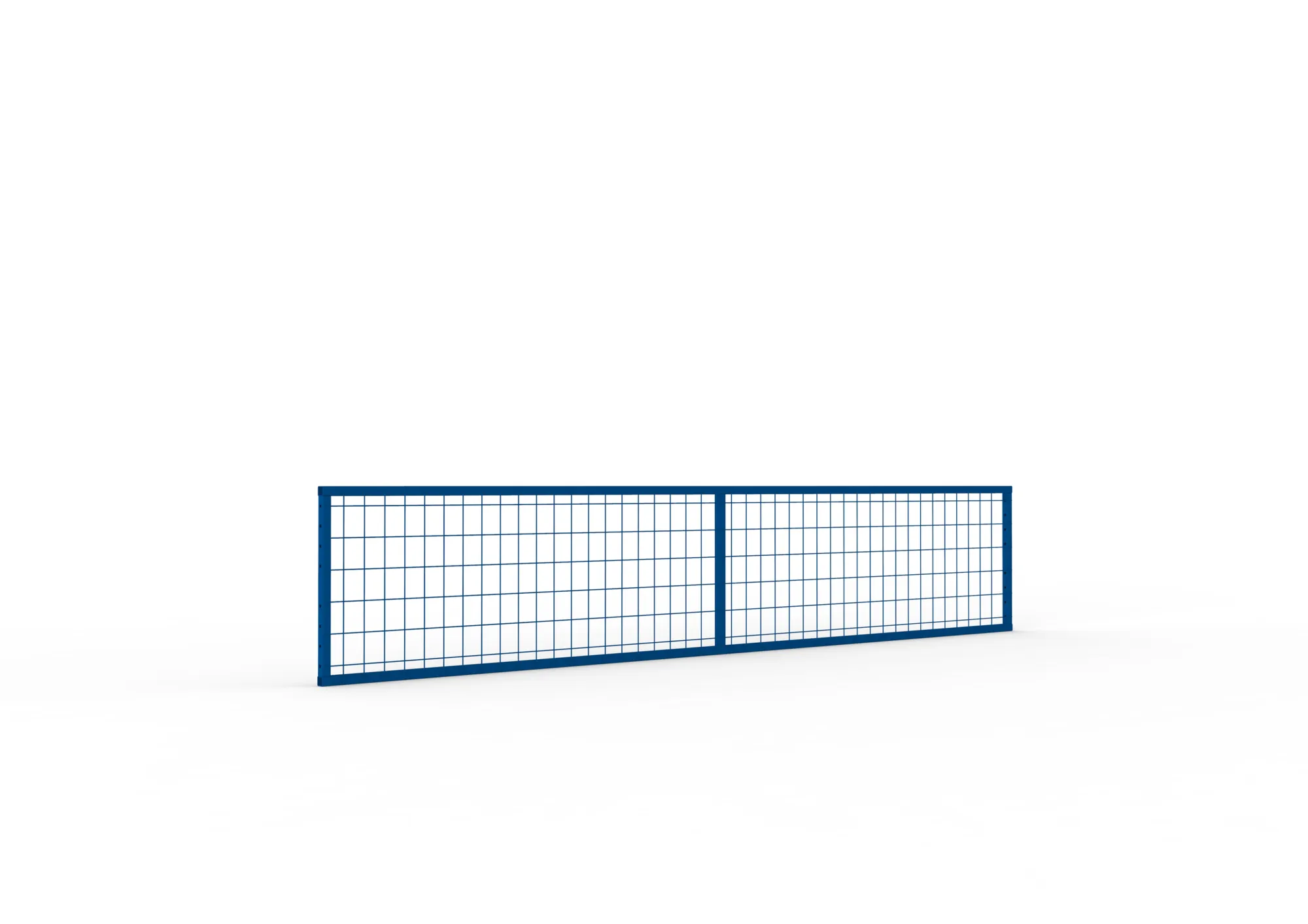 META MULTIPAL, Rückwandgitter, 500 x 2700 mm, RAL 5010 – Ansicht in Blickhöhe