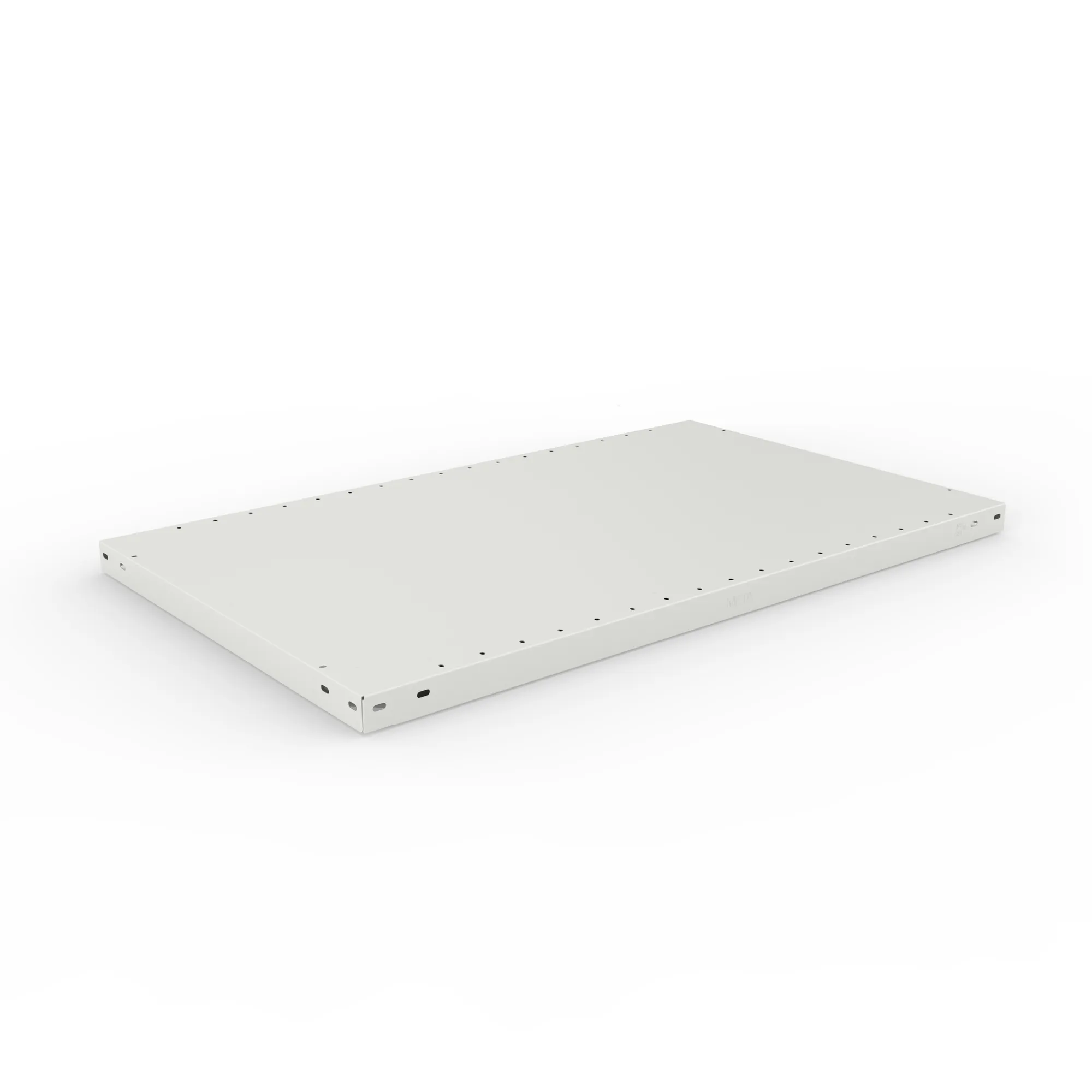 META CLIP, Fachboden MS230, 1000 x 600 mm, RAL 7035 – Ansicht in Blickhöhe
