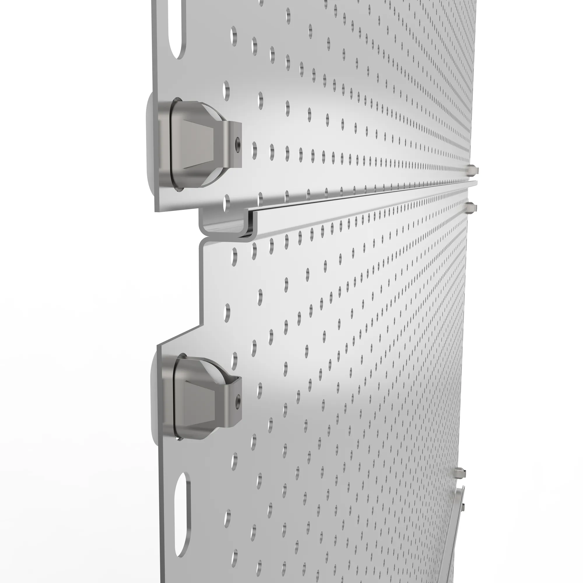 META CLIP, Euroloch-Rückwand, 2000 x 1300 mm, verzinkt – Detailansicht