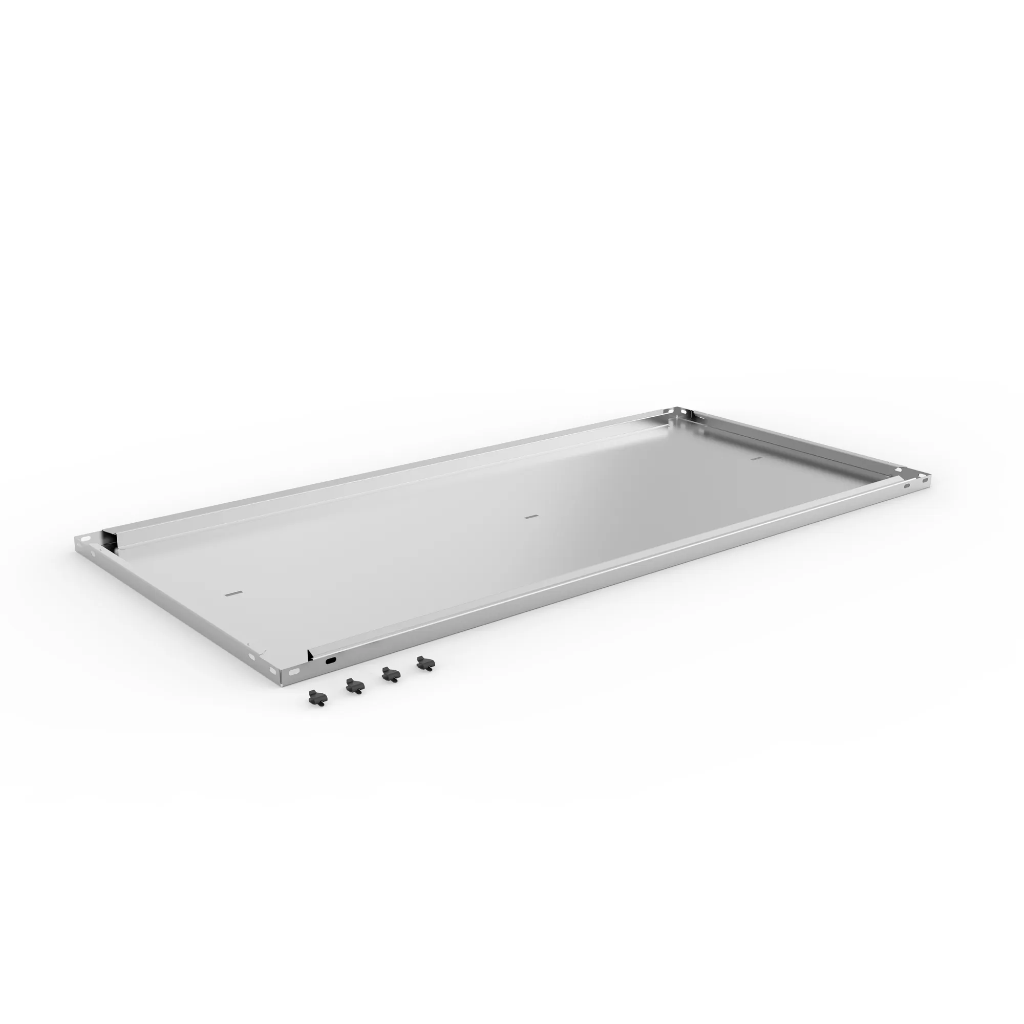 META CLIP COMPACT, Abdeckboden, 1250 x 600 mm, verzinkt, mit Fachbodenträgern