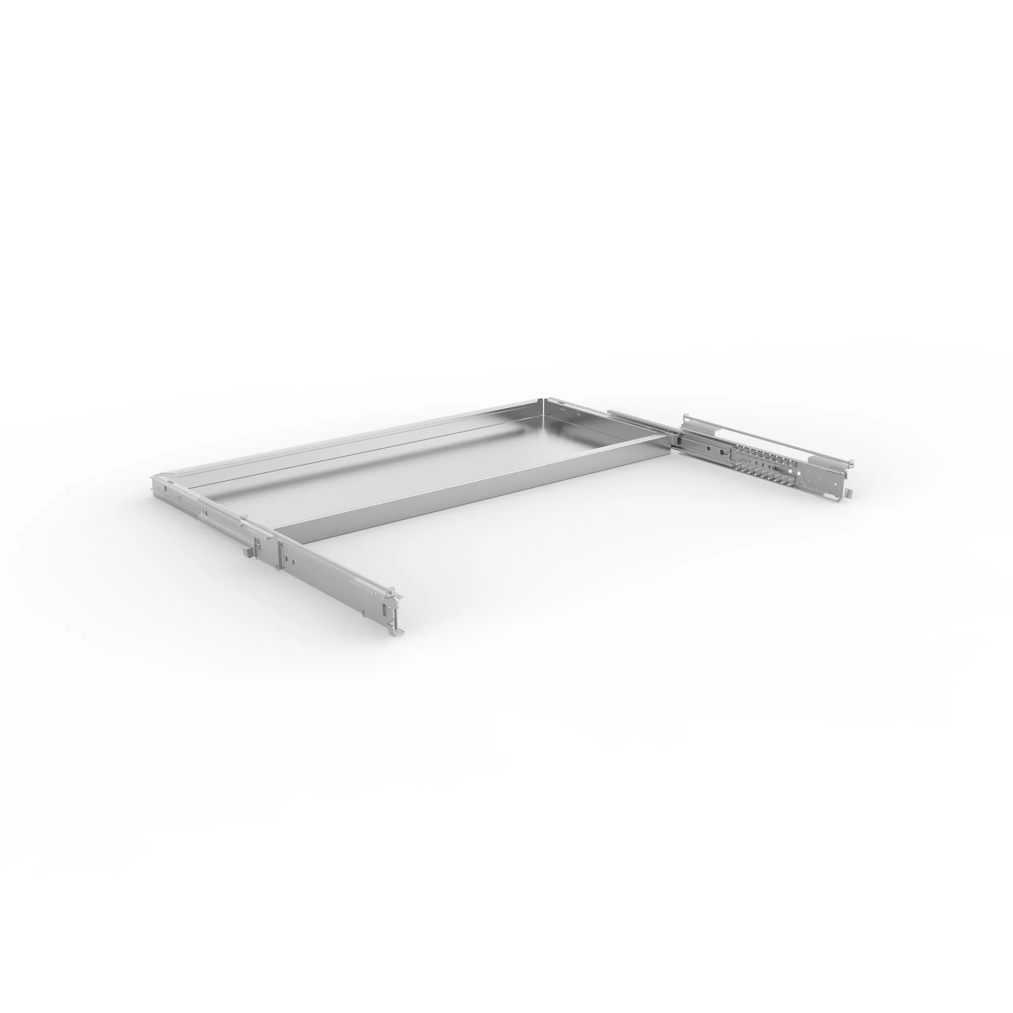 META CLIP, Fachboden ausziehbar, 1000 x 400 mm, verzinkt, inkl. Auszug