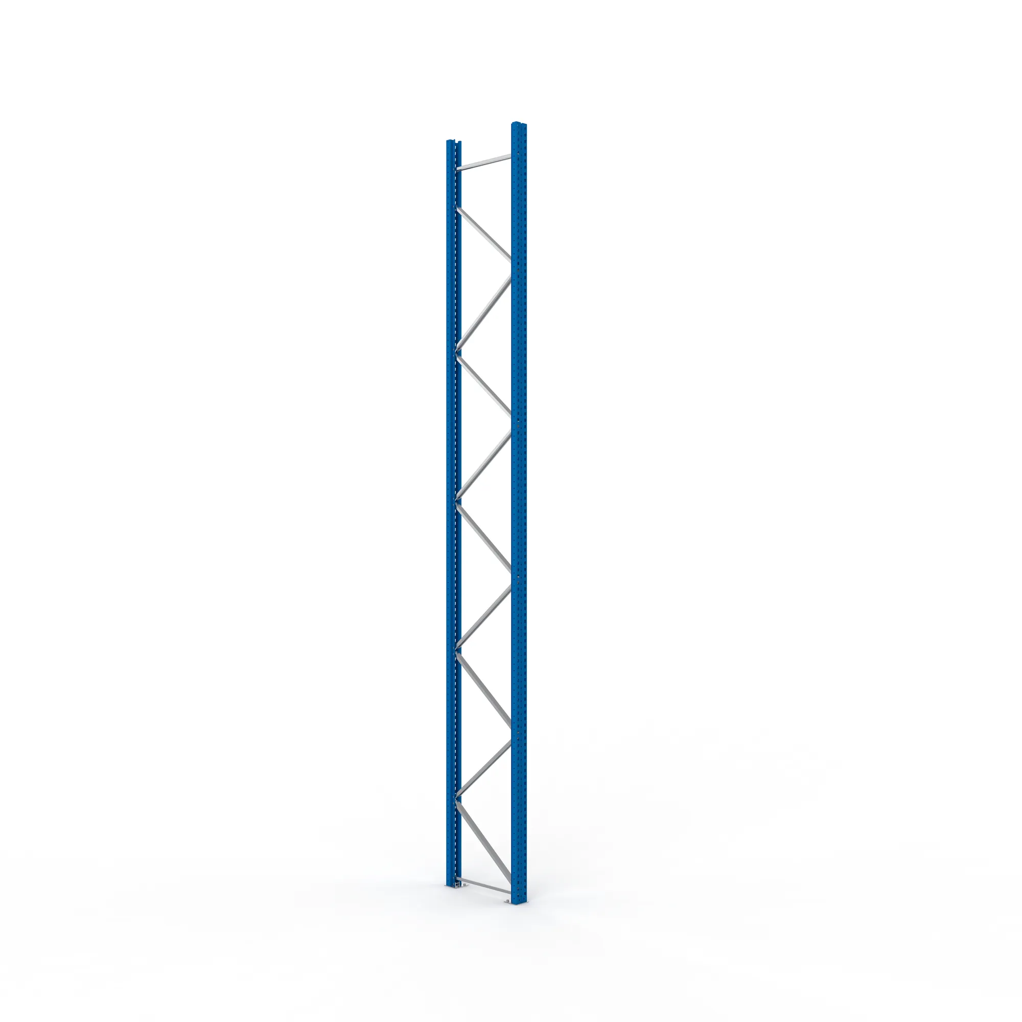 META MULTIPAL, Ständerrahmen, 6000 x 800 mm, 120/20, RAL 5010 – Ansicht in Blickhöhe