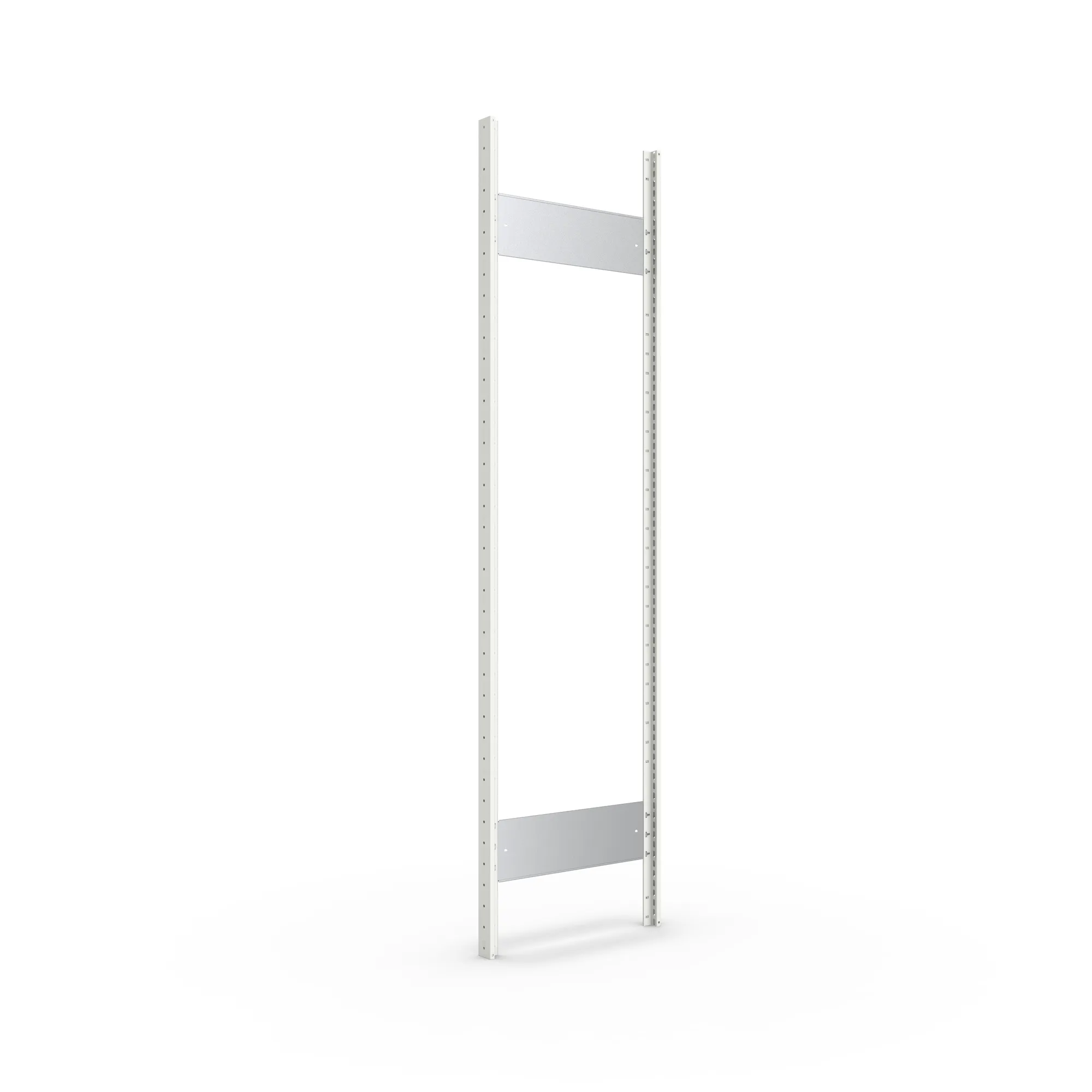 META CLIP S3, Ständerrahmen T1N, 2000 x 500 mm, RAL 7035 – Ansicht in Blickhöhe