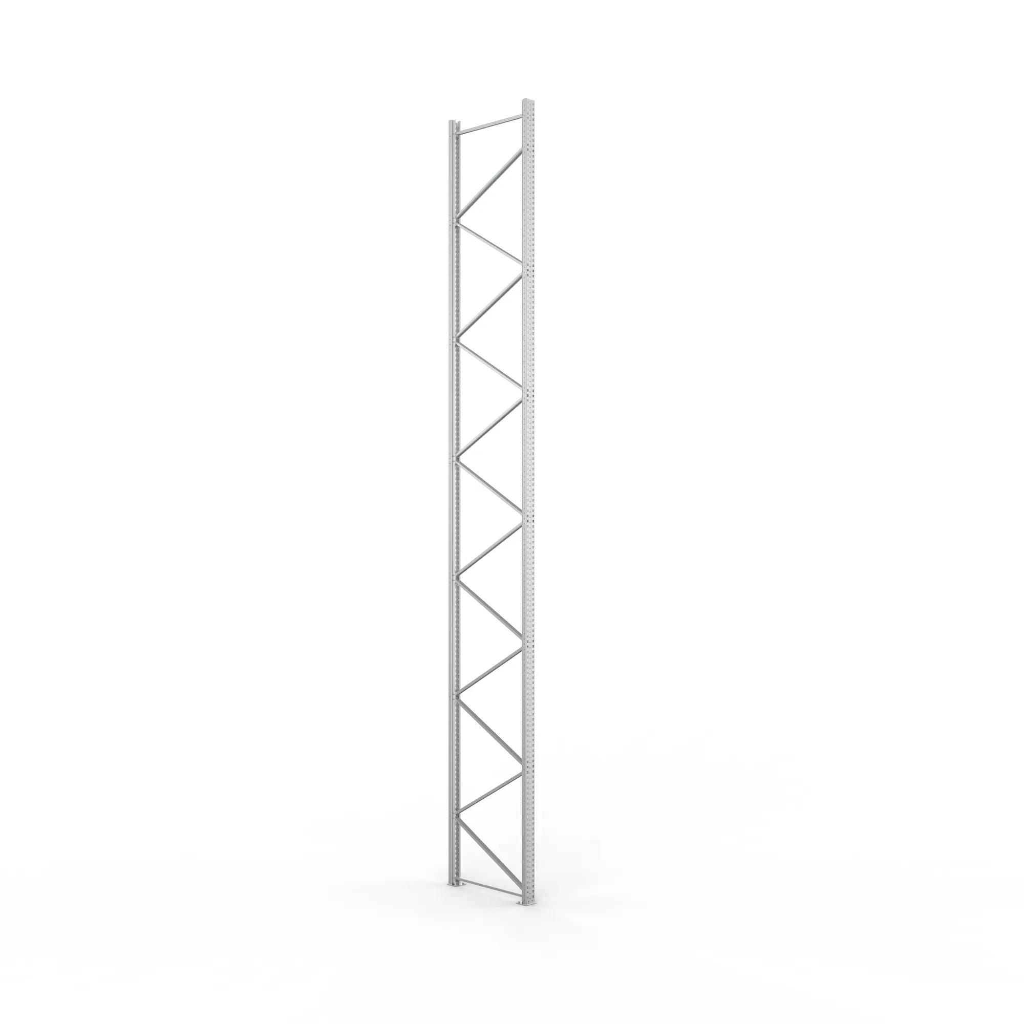 META MULTIPAL, Ständerrahmen, 7700 x 1100 mm, 120/20, verzinkt – Ansicht in Blickhöhe