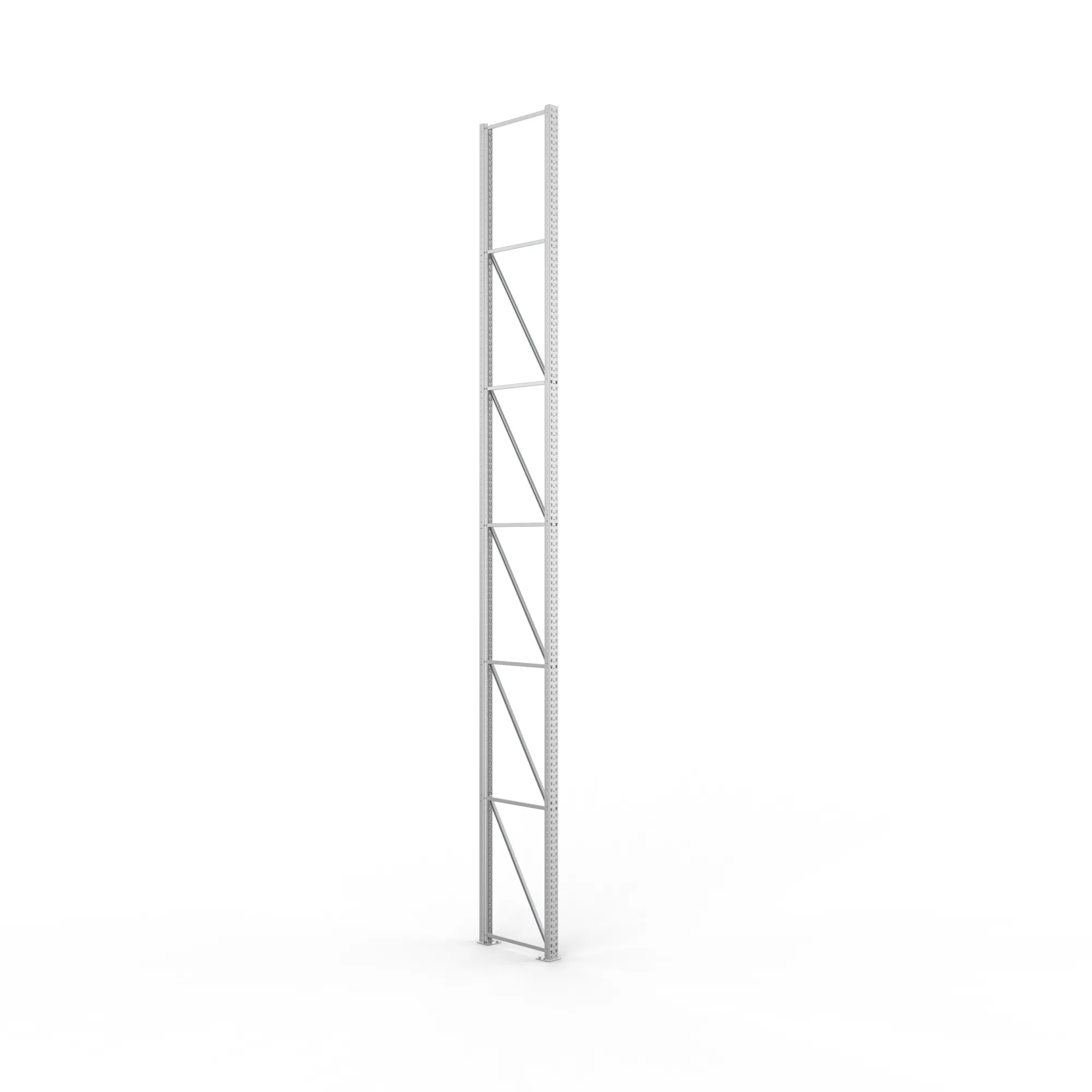 META MULTIPAL, Ständerrahmen, 6600 x 800 mm, 100/20, verzinkt – Ansicht in Blickhöhe