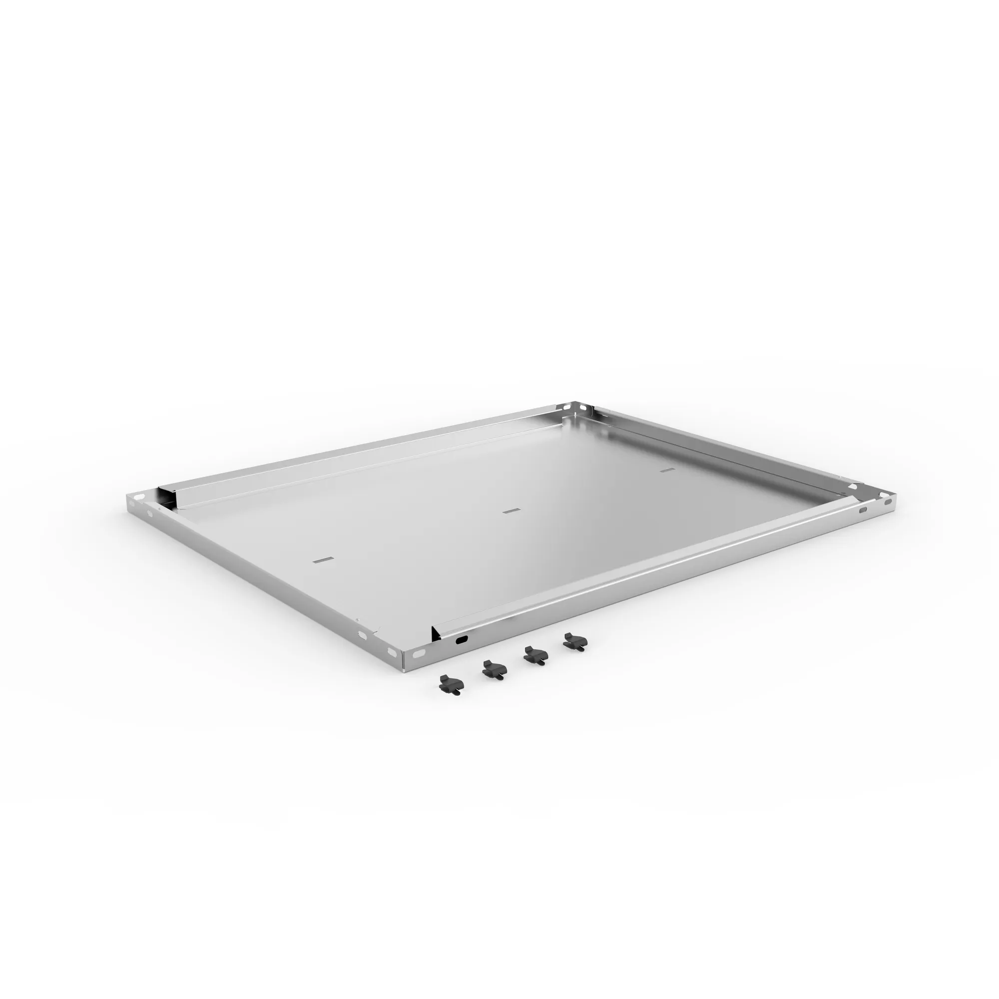 META CLIP COMPACT, Abdeckboden, 750 x 600 mm, verzinkt, mit Fachbodenträgern