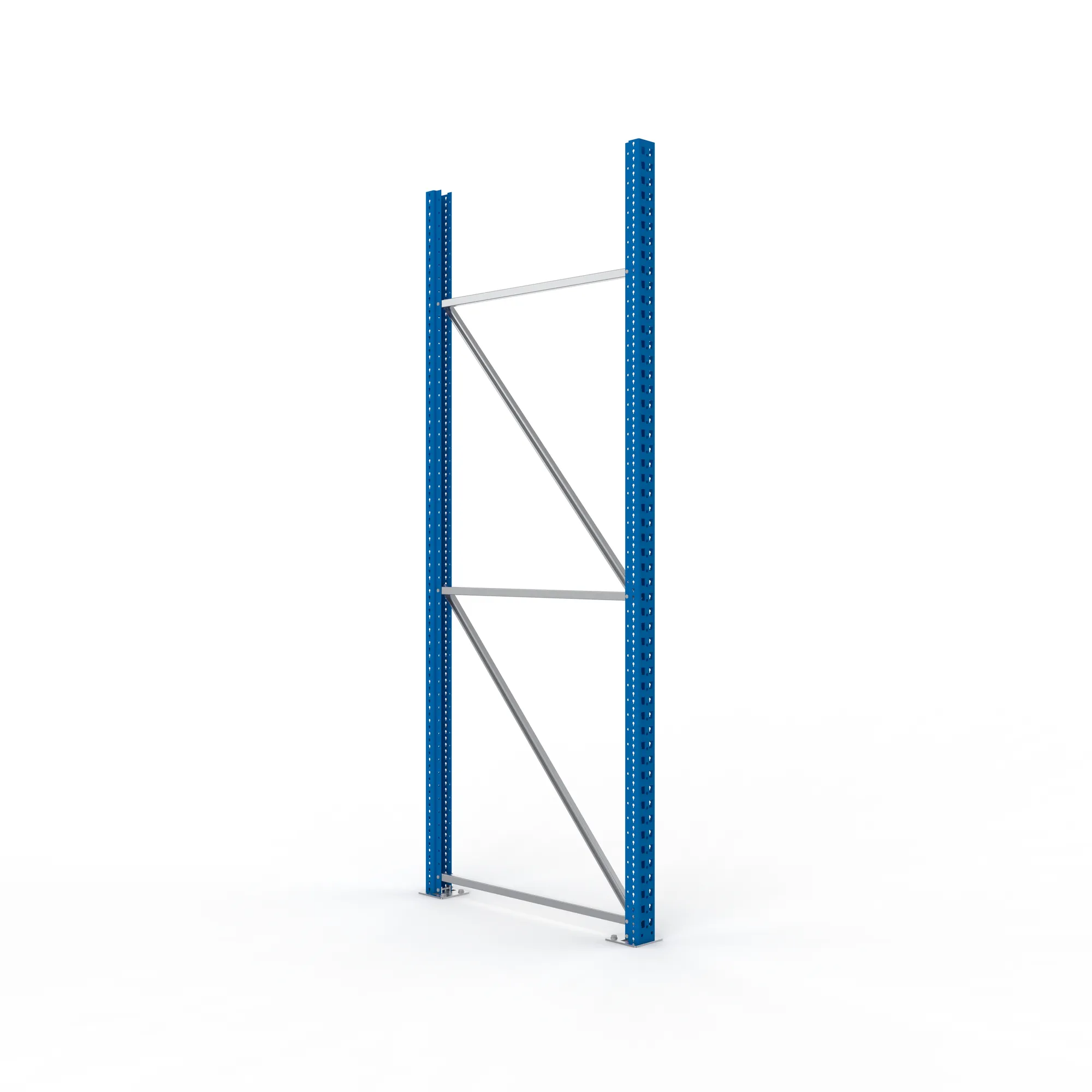 META MULTIPAL, Ständerrahmen, 2700 x 1100 mm, 85/20, RAL 5010 – Ansicht in Blickhöhe