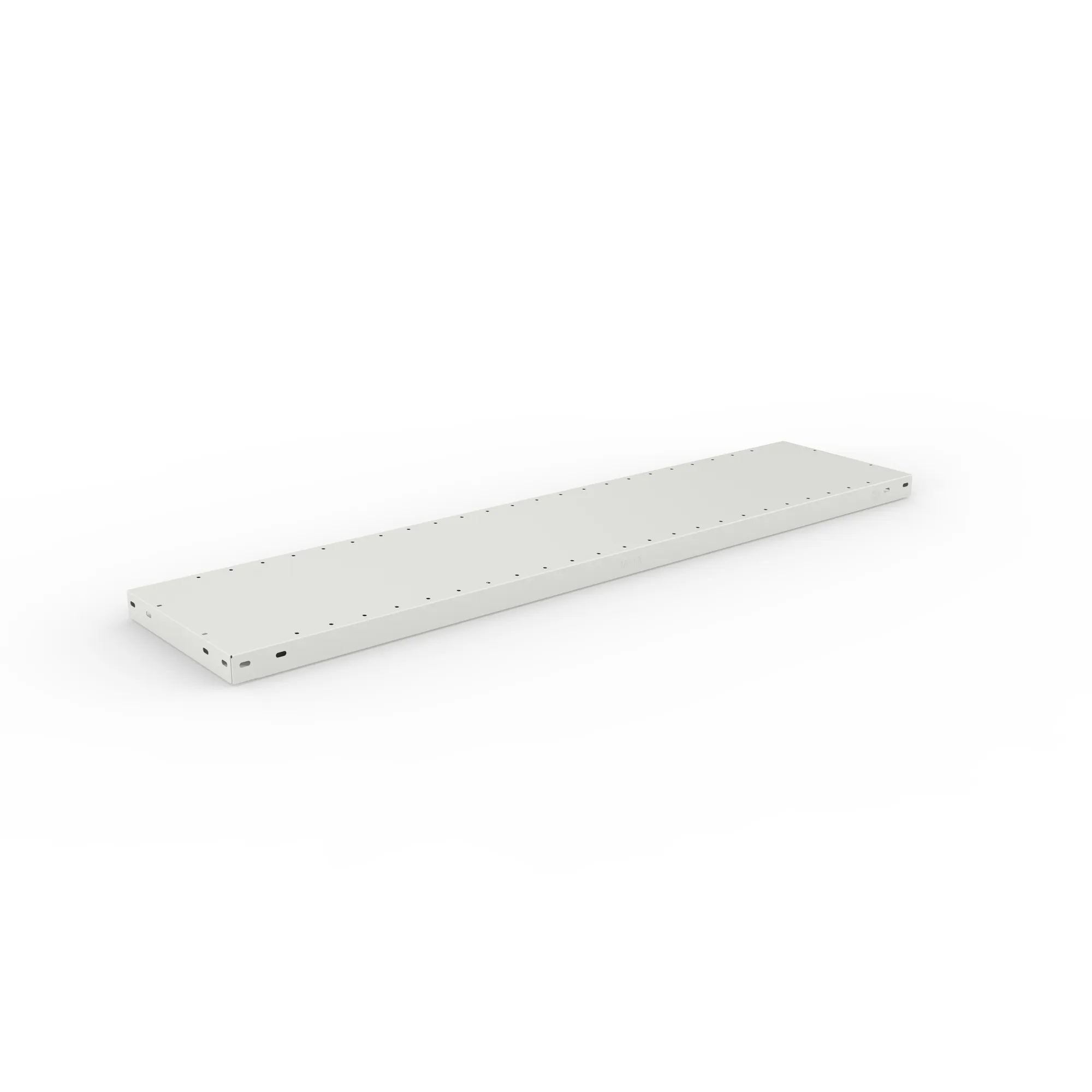 META CLIP, Fachboden MS150, 1300 x 300 mm, RAL 7035 – Ansicht in Blickhöhe