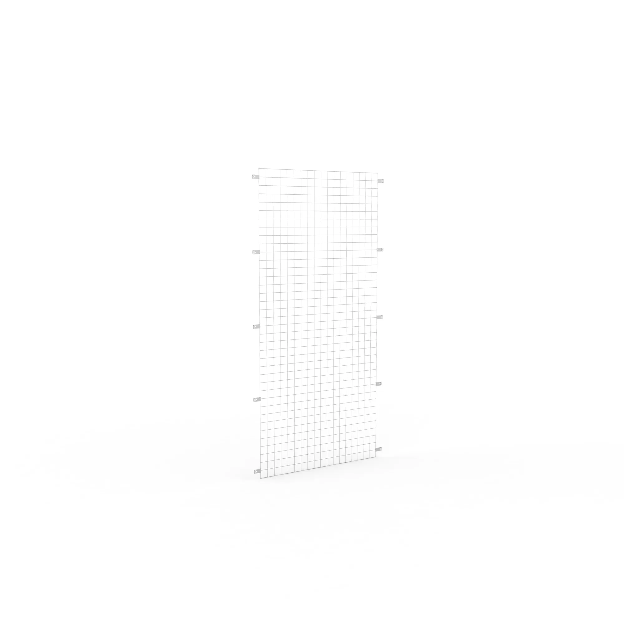META CLIP, Draht-Rückwand, 2000 x 1000 mm, verzinkt – Ansicht in Blickhöhe