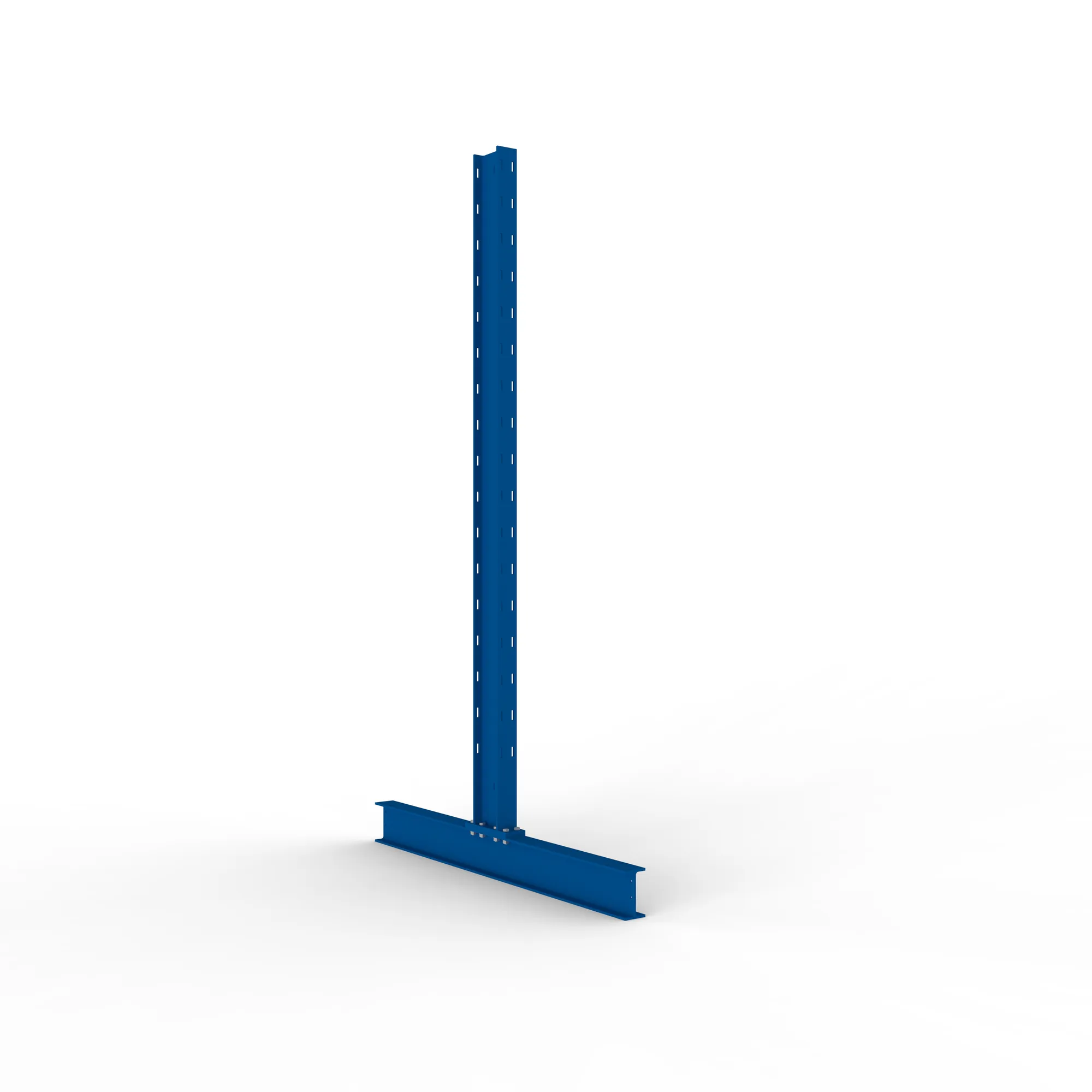 META MULTISTRONG L, Ständer, doppelseitig, 2000 x 500 mm, RAL 5010 – Ansicht in Blickhöhe