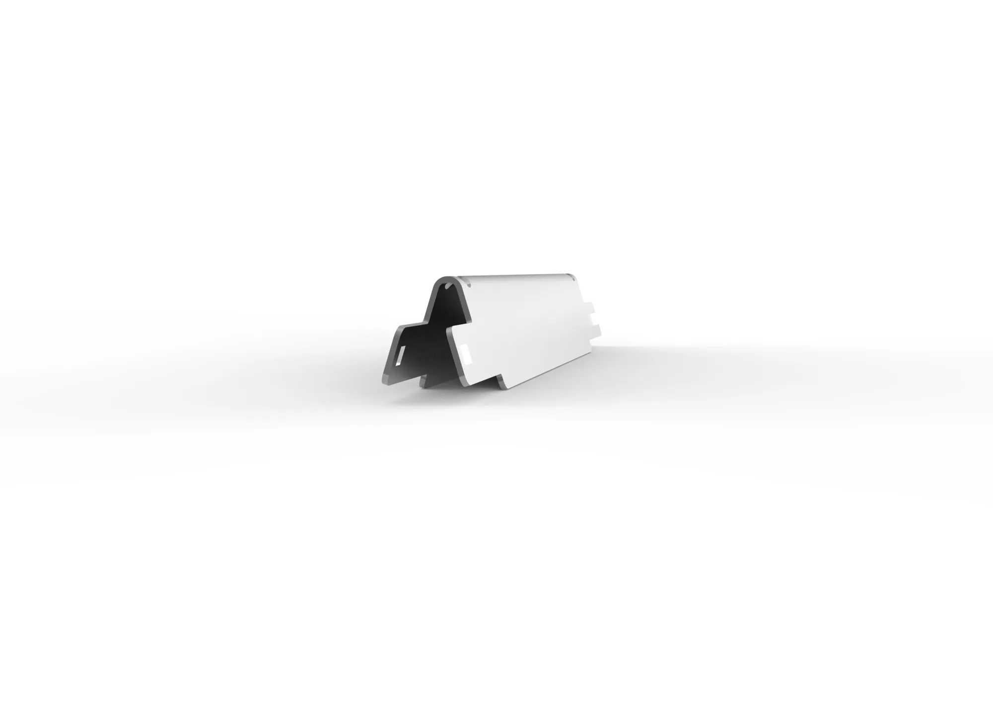 META CLIP, Tiefenunterzug, 300 mm, MS150/230/300, verzinkt – Seitenansicht