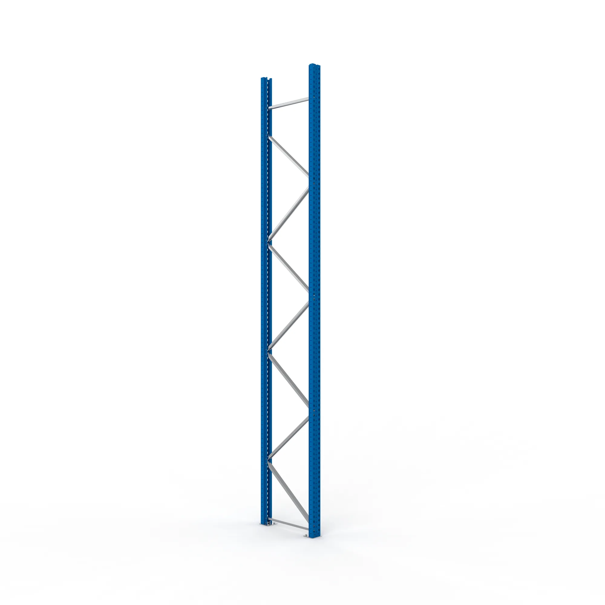 META MULTIPAL, Ständerrahmen, 4900 x 800 mm, 120/20, RAL 5010 – Ansicht in Blickhöhe