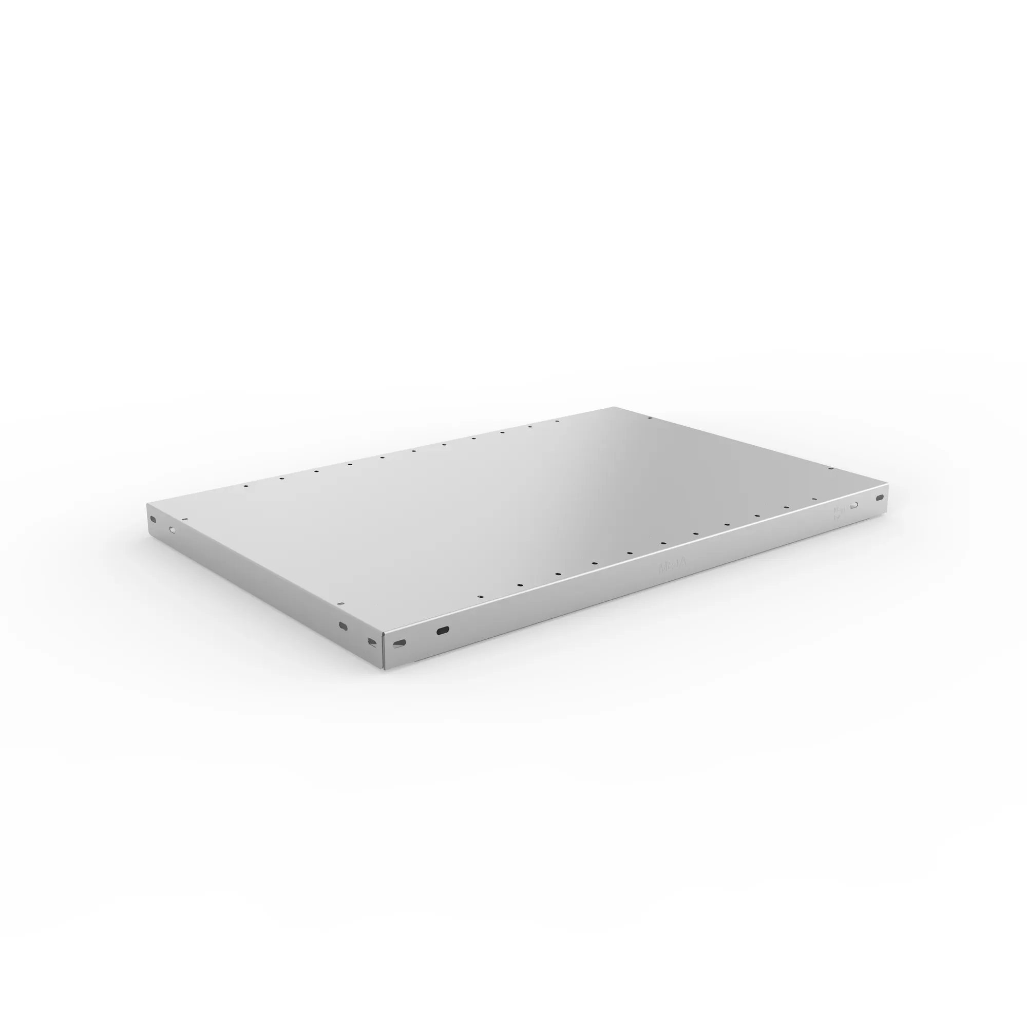 META CLIP, Fachboden MS150, 750 x 500 mm, verzinkt – Ansicht in Blickhöhe