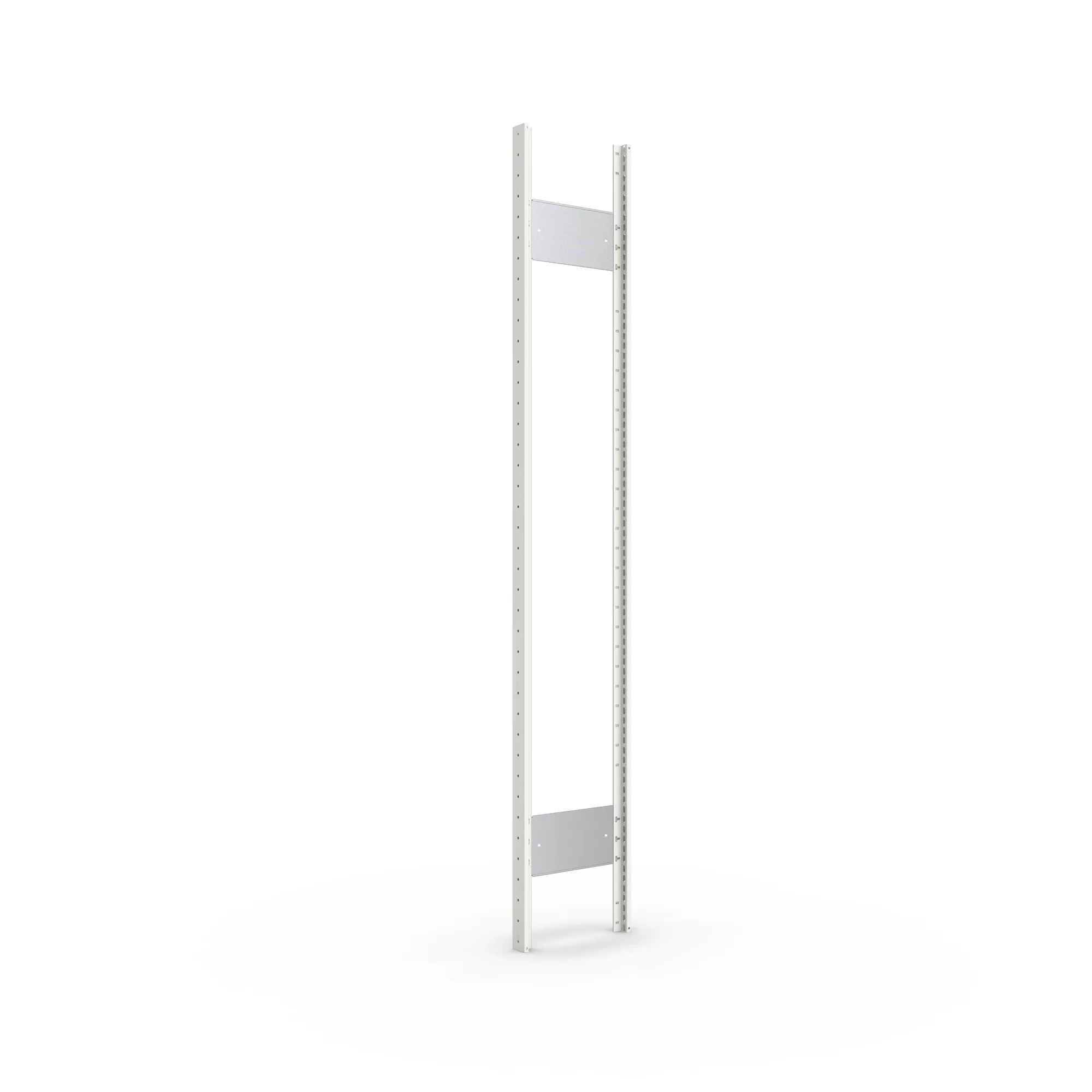 META CLIP S3, Ständerrahmen T1N, 2000 x 300 mm, RAL 7035 – Ansicht in Blickhöhe