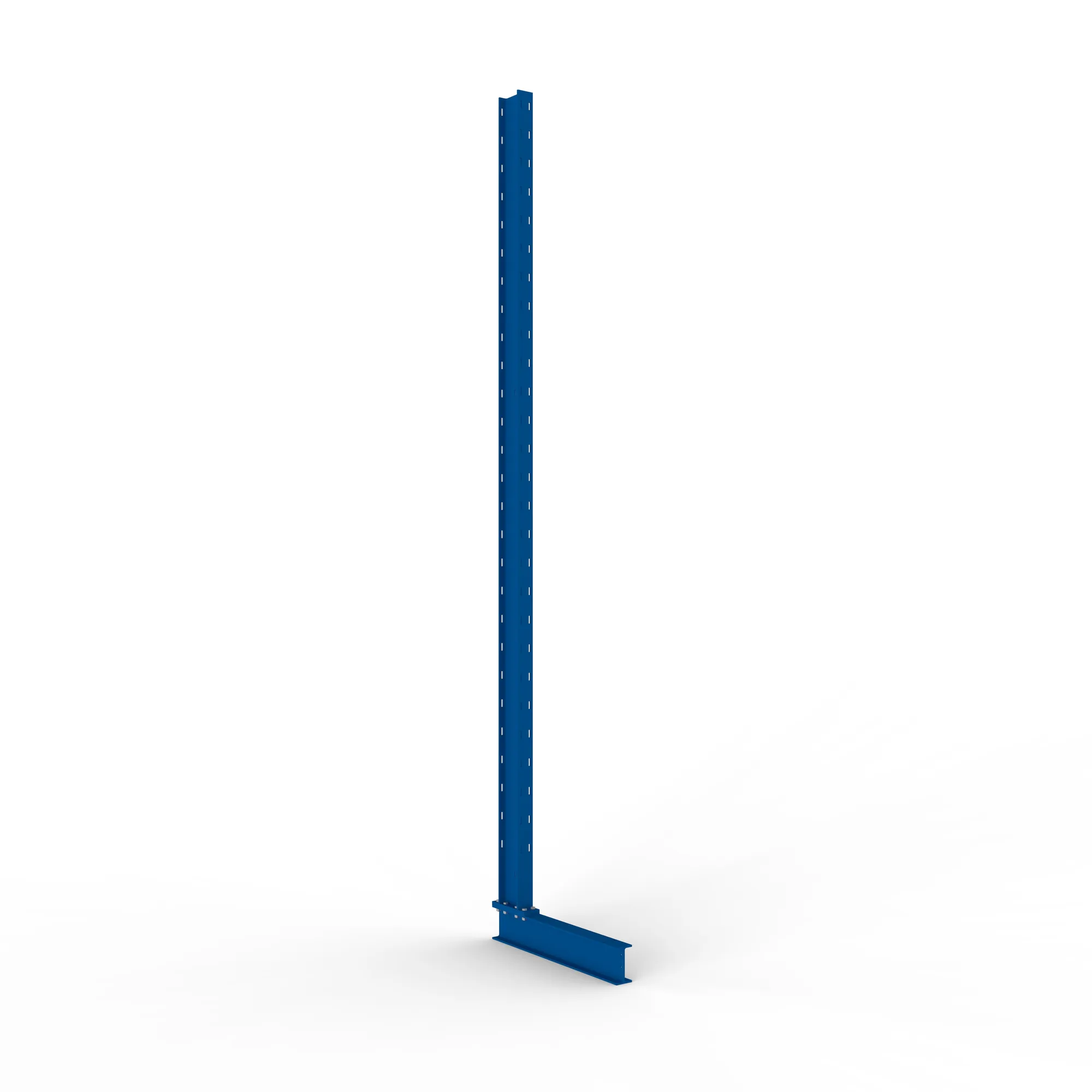 META MULTISTRONG L, Ständer, einseitig, 3000 x 500 mm, RAL 5010 – Ansicht in Blickhöhe