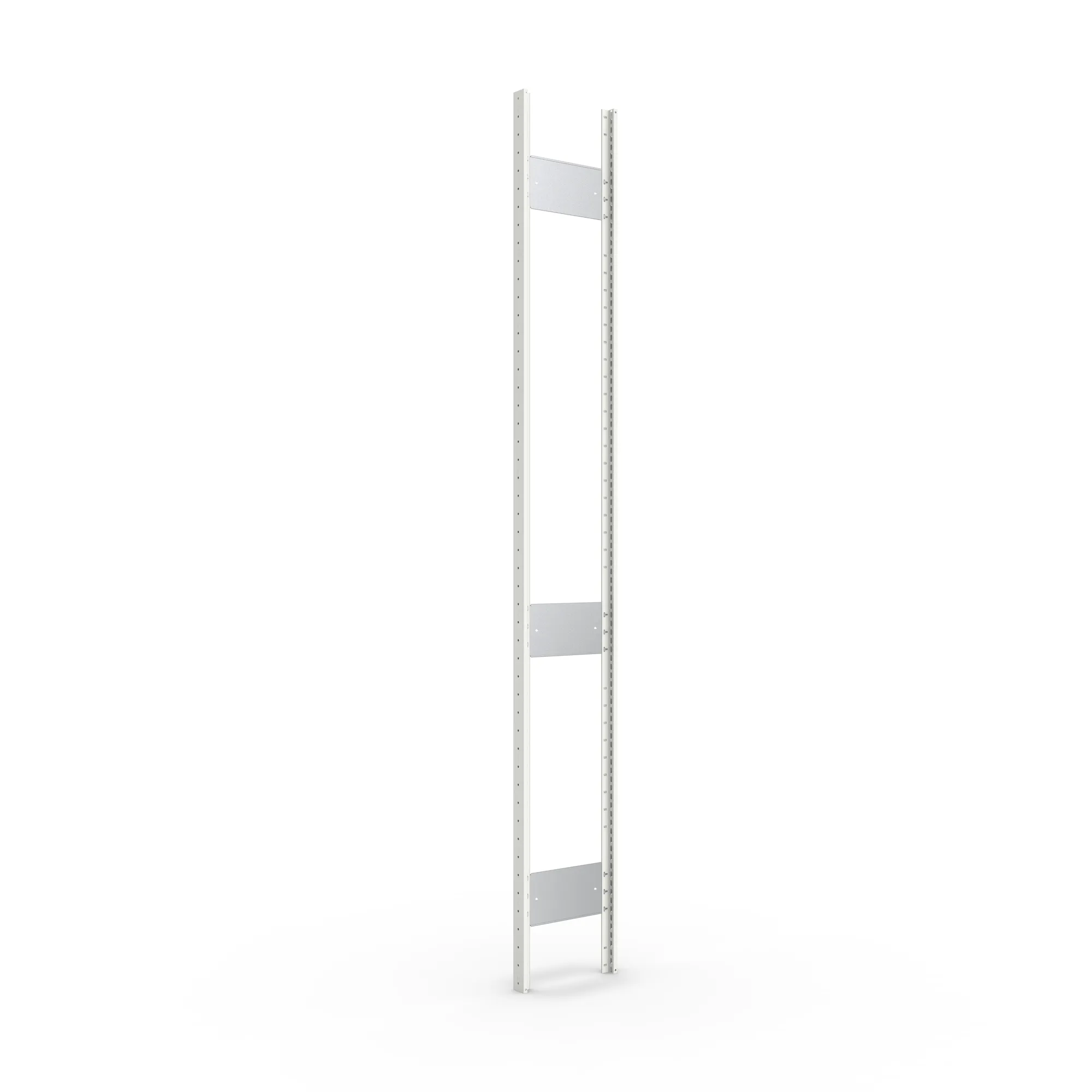 META CLIP S3, Ständerrahmen T2N, 2500 x 300 mm, RAL 7035 – Ansicht in Blickhöhe