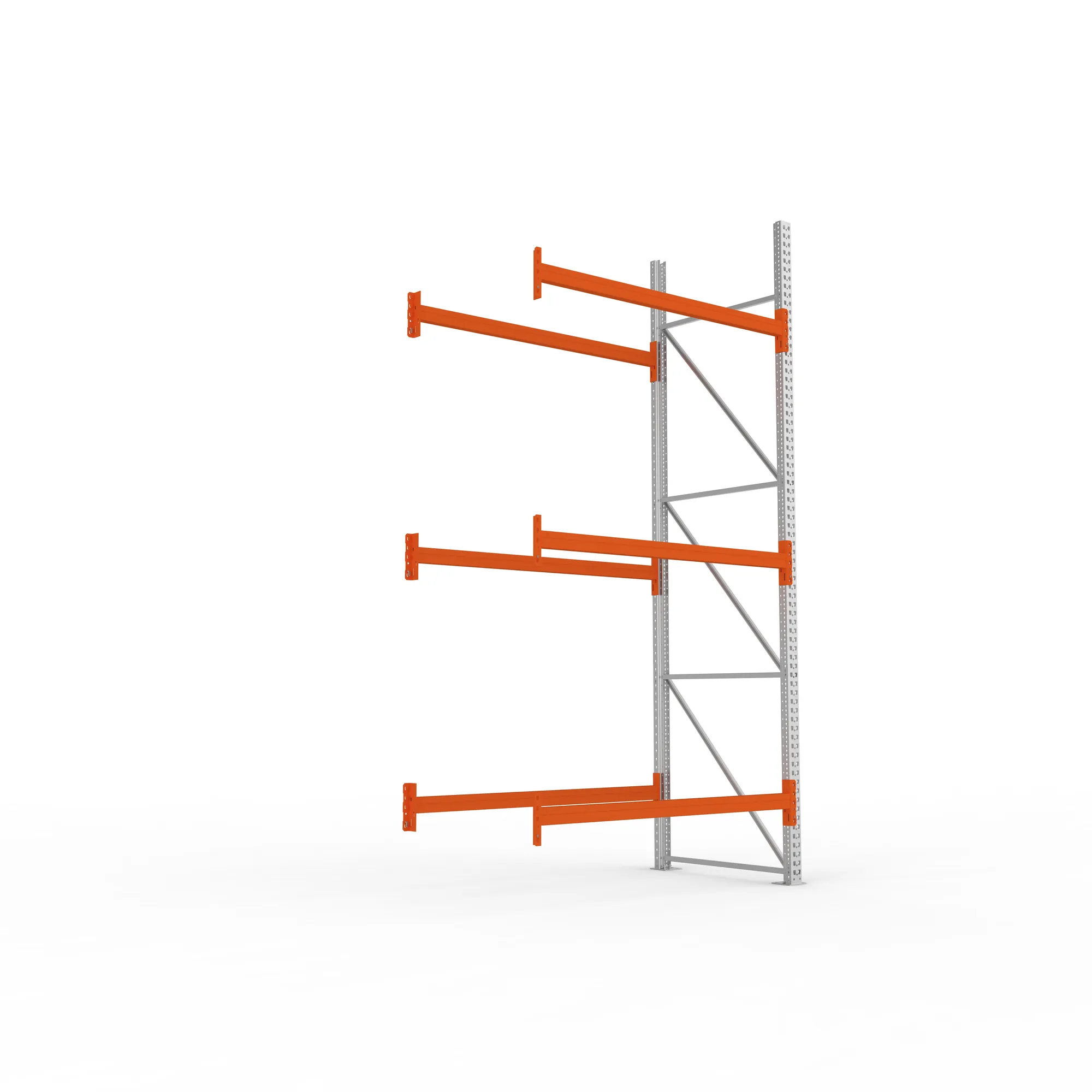META MULTIPAL, Gefahrstoffregal, Anbauregal, 3800 x 1825 x 1100 mm, Fachlast 2160 kg, 3 Ebenen – Ansicht von unten
