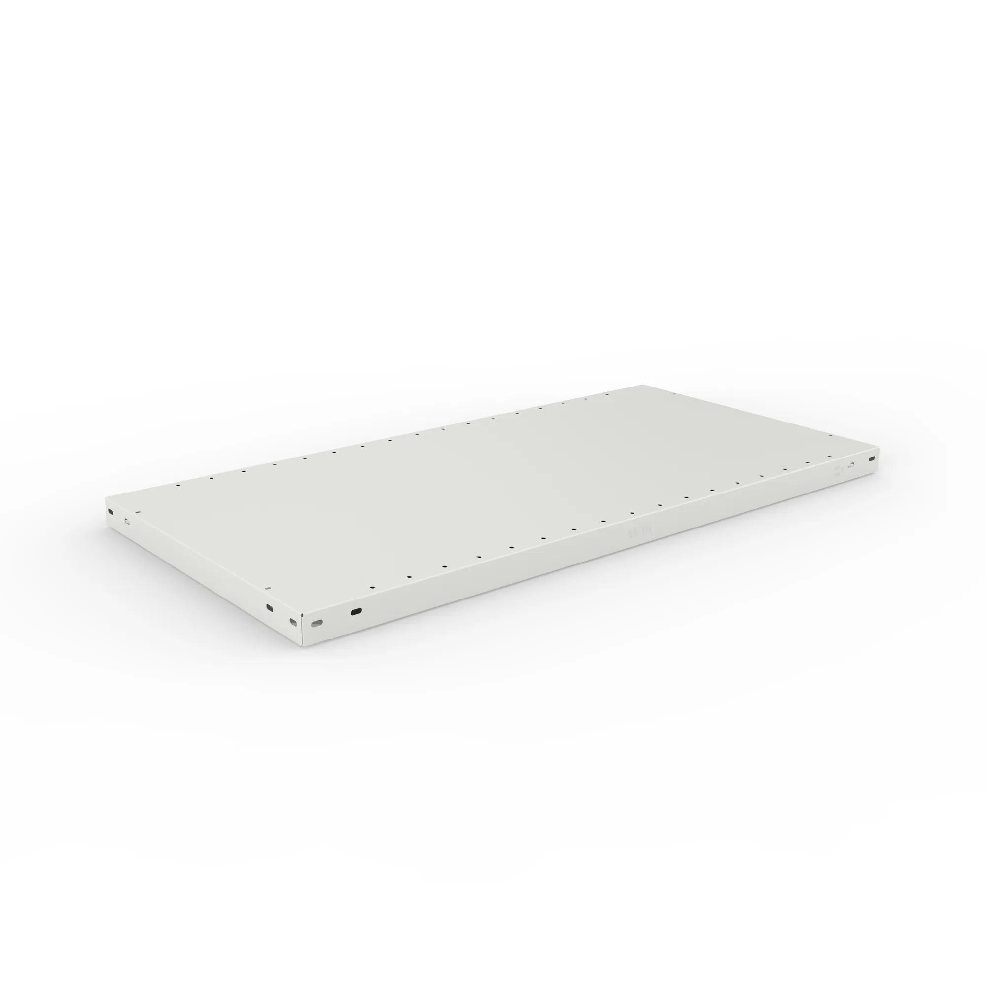 META CLIP, Fachboden MS150, 1000 x 500 mm, RAL 7035 – Ansicht in Blickhöhe