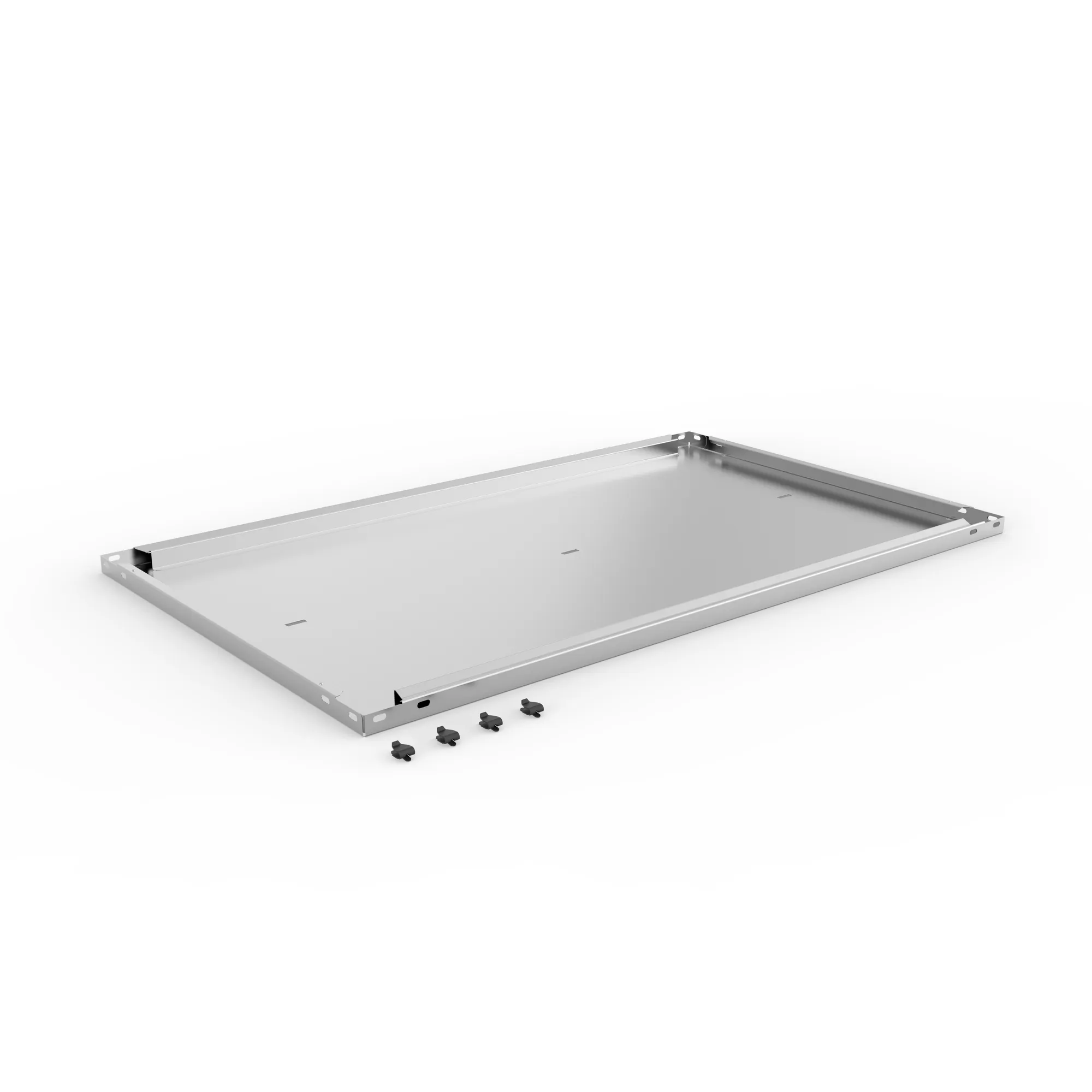 META CLIP COMPACT, Abdeckboden, 1000 x 600 mm, verzinkt, mit Fachbodenträgern