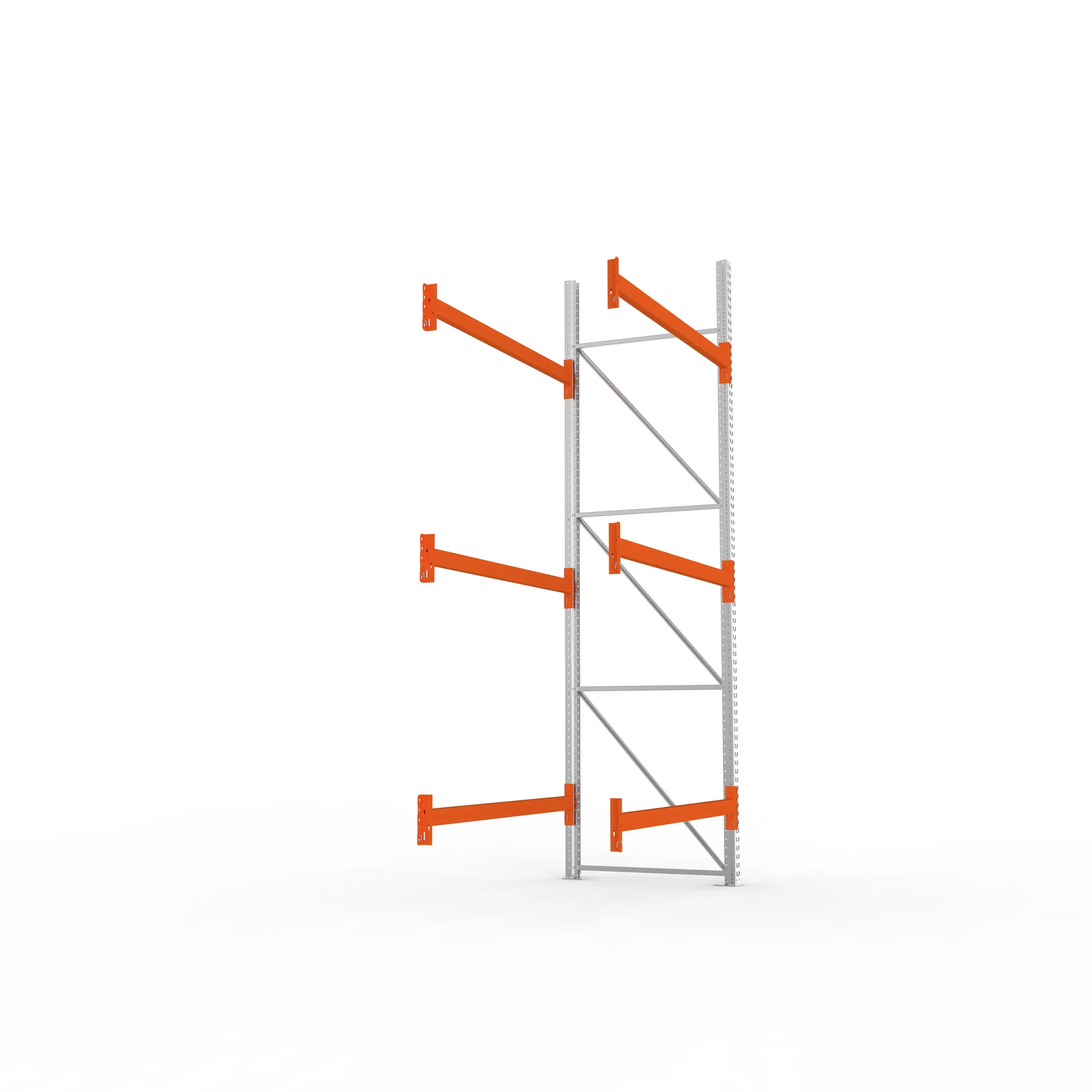 META MULTIPAL, Gefahrstoffregal, Anbauregal, 3800 x 1825 x 1100 mm, Fachlast 2160 kg, 3 Ebenen – Seitenansicht