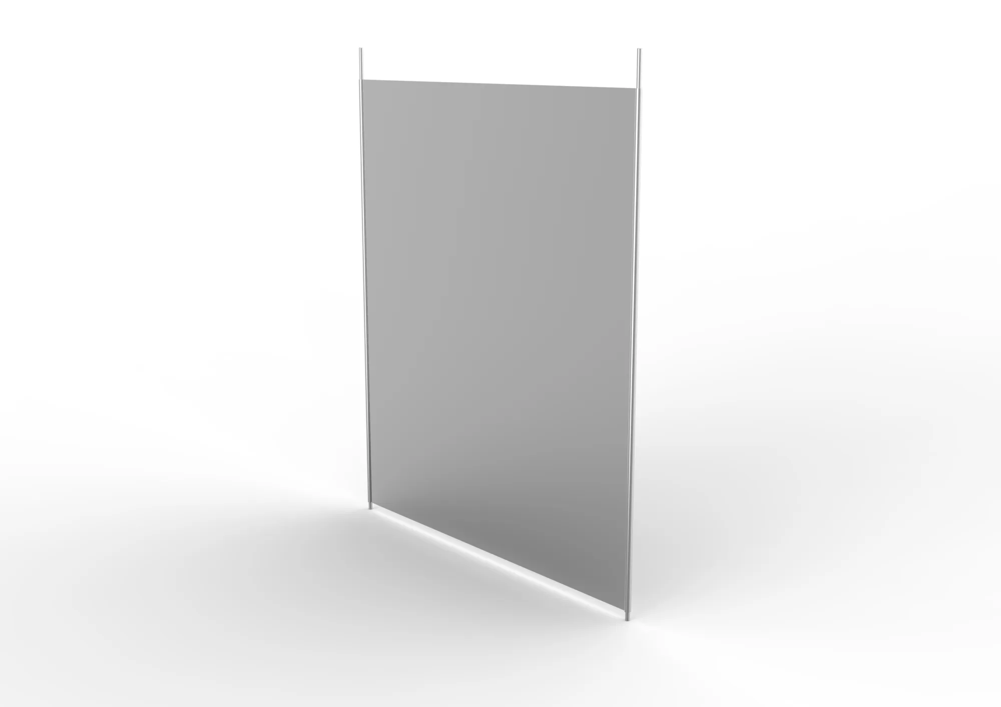 META CLIP, Fachteiler durchgehend, 600 x 500 mm, verzinkt, 10 Stück – Ansicht in Blickhöhe