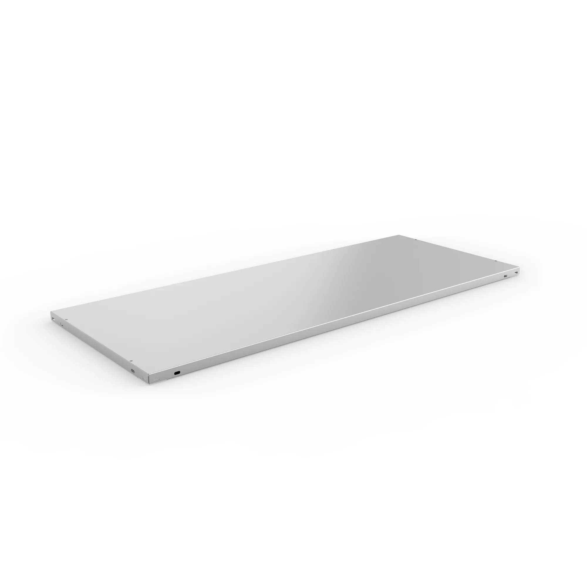 META CLIP, Fachboden L80, 1250 x 500 mm, verzinkt – Ansicht in Blickhöhe