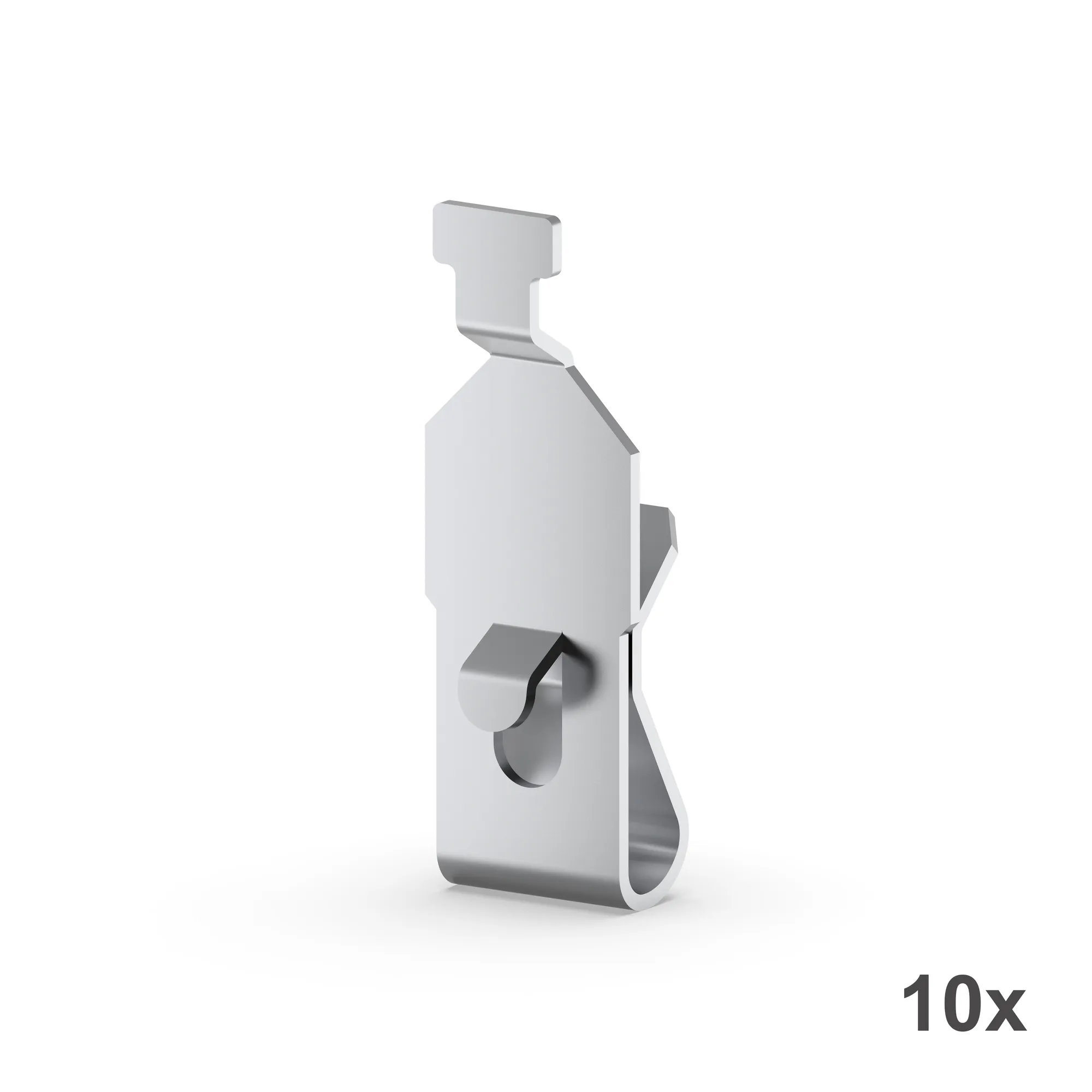 META CLIP, Fachbodenträger, 10 Stück – Rückansicht