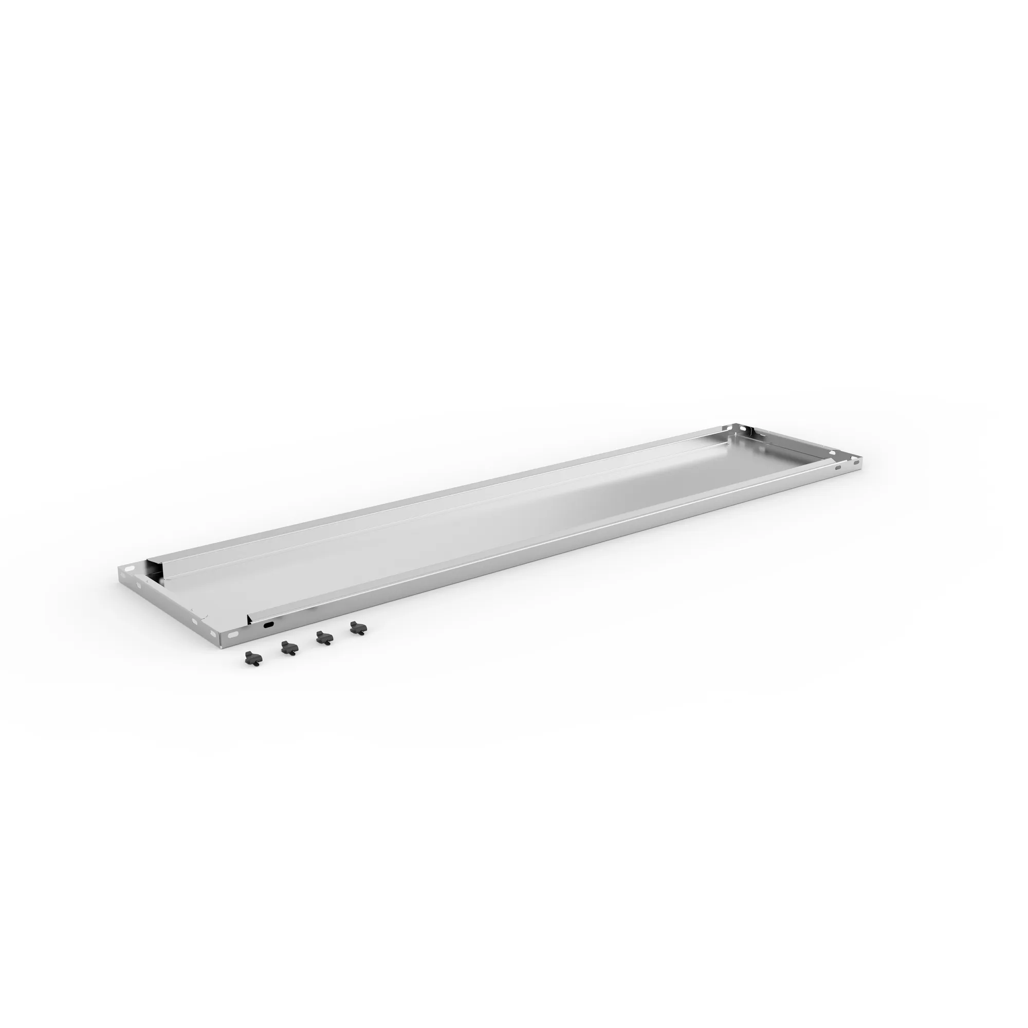 META CLIP COMPACT, Abdeckboden, 1250 x 300 mm, verzinkt, mit Fachbodenträgern