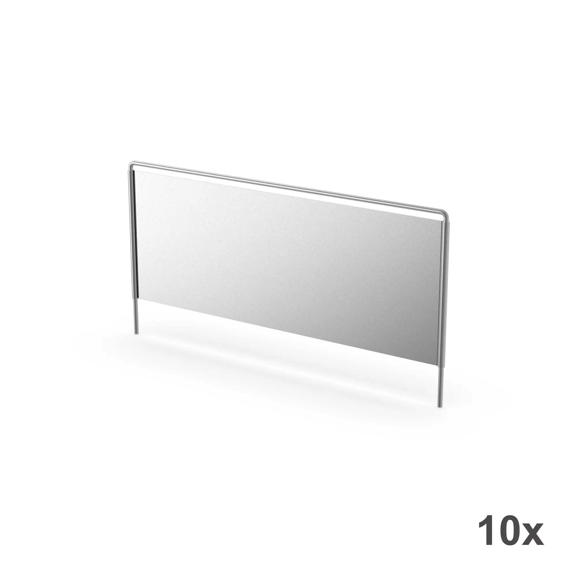 META CLIP, Fachteiler freistehend, 150 x 400 mm, verzinkt, 10 Stück – Ansicht in Blickhöhe