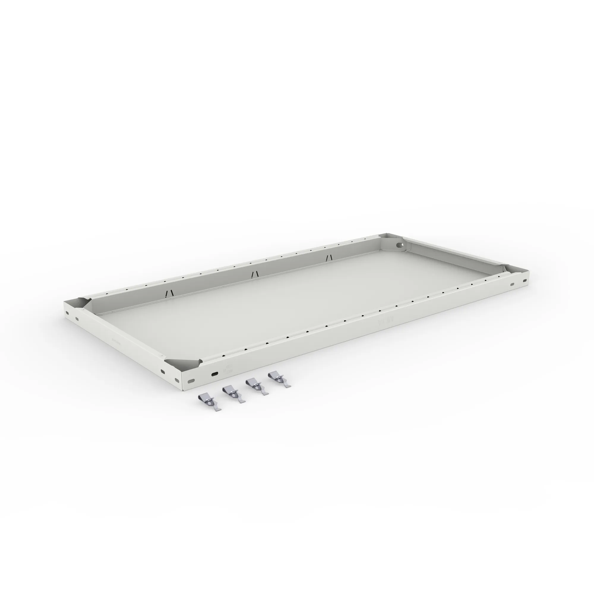 META CLIP, Zusatz-Fachboden, 1000 x 500 mm, 230 kg, RAL 7035