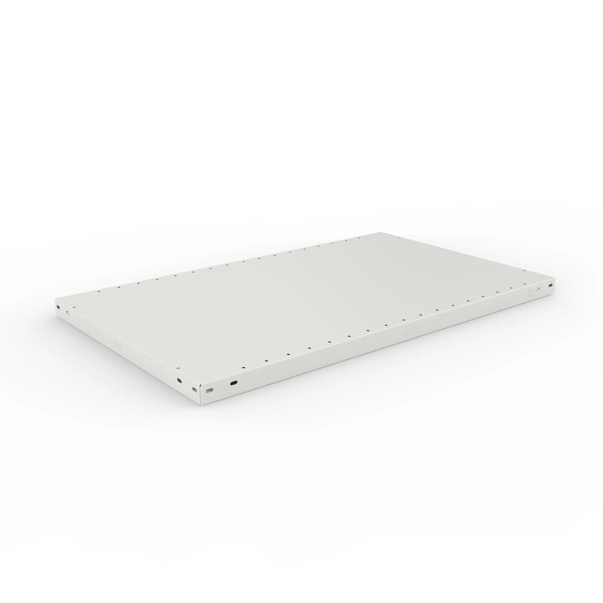 META CLIP, Fachboden MS330, 1000 x 600 mm, RAL 7035 – Ansicht in Blickhöhe