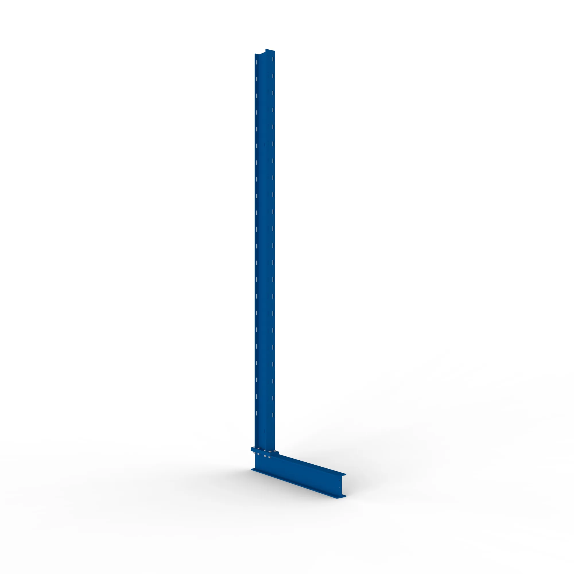 META MULTISTRONG L, Ständer, einseitig, 2500 x 600 mm, RAL 5010 – Ansicht in Blickhöhe
