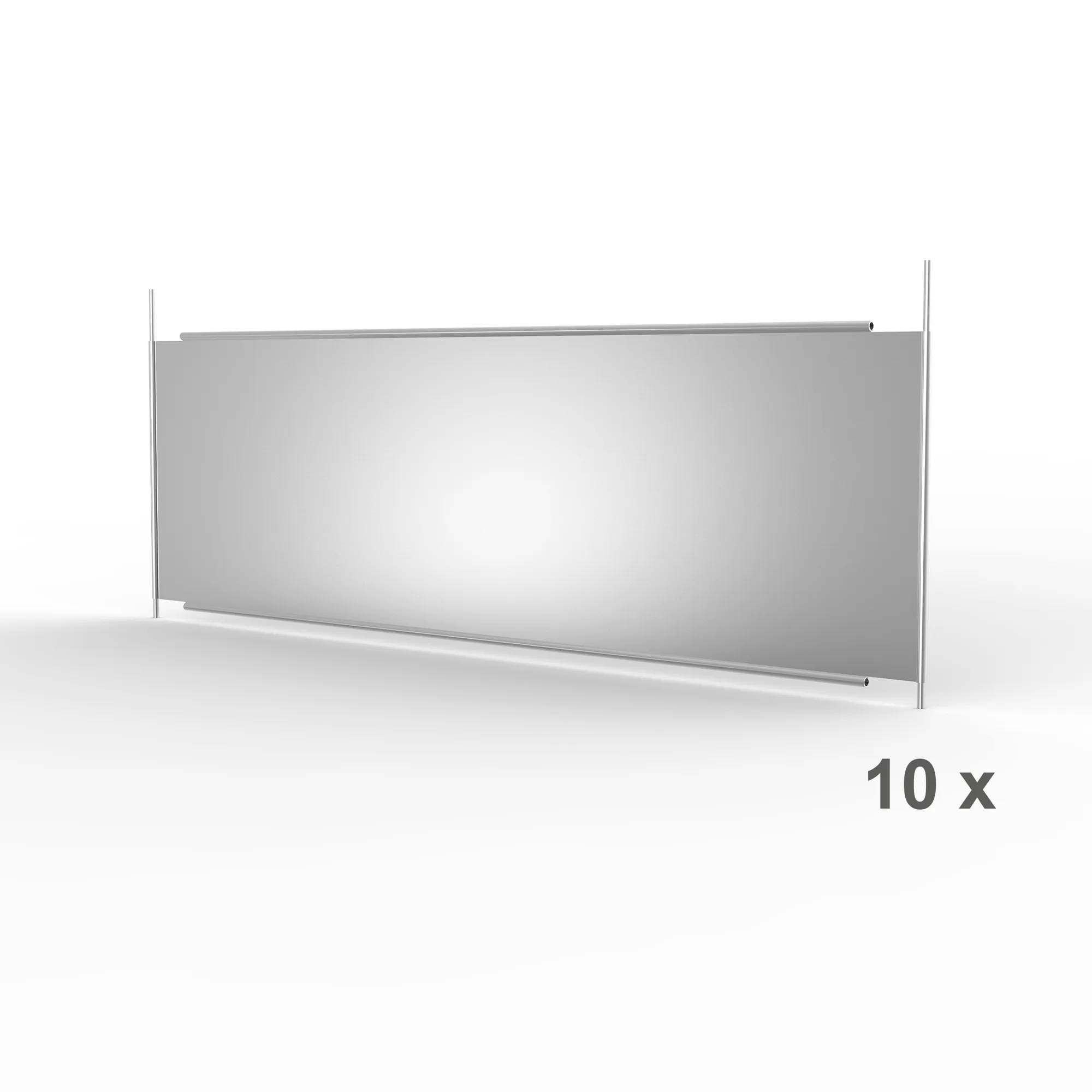 META CLIP, Fachteiler durchgehend, 300 x 800 mm, verzinkt, 10 Stück – Ansicht in Blickhöhe