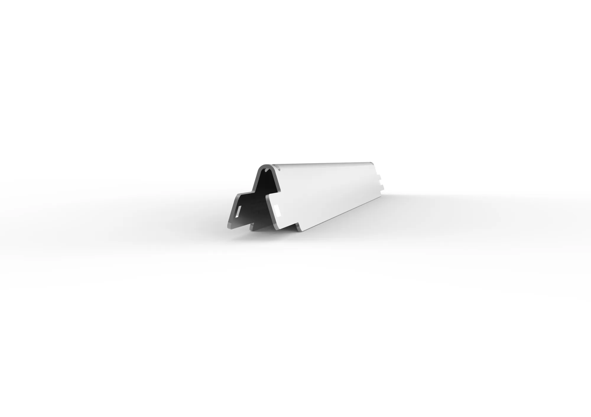 META CLIP, Tiefenunterzug, 500 mm, MS150/230/300, verzinkt – Seitenansicht